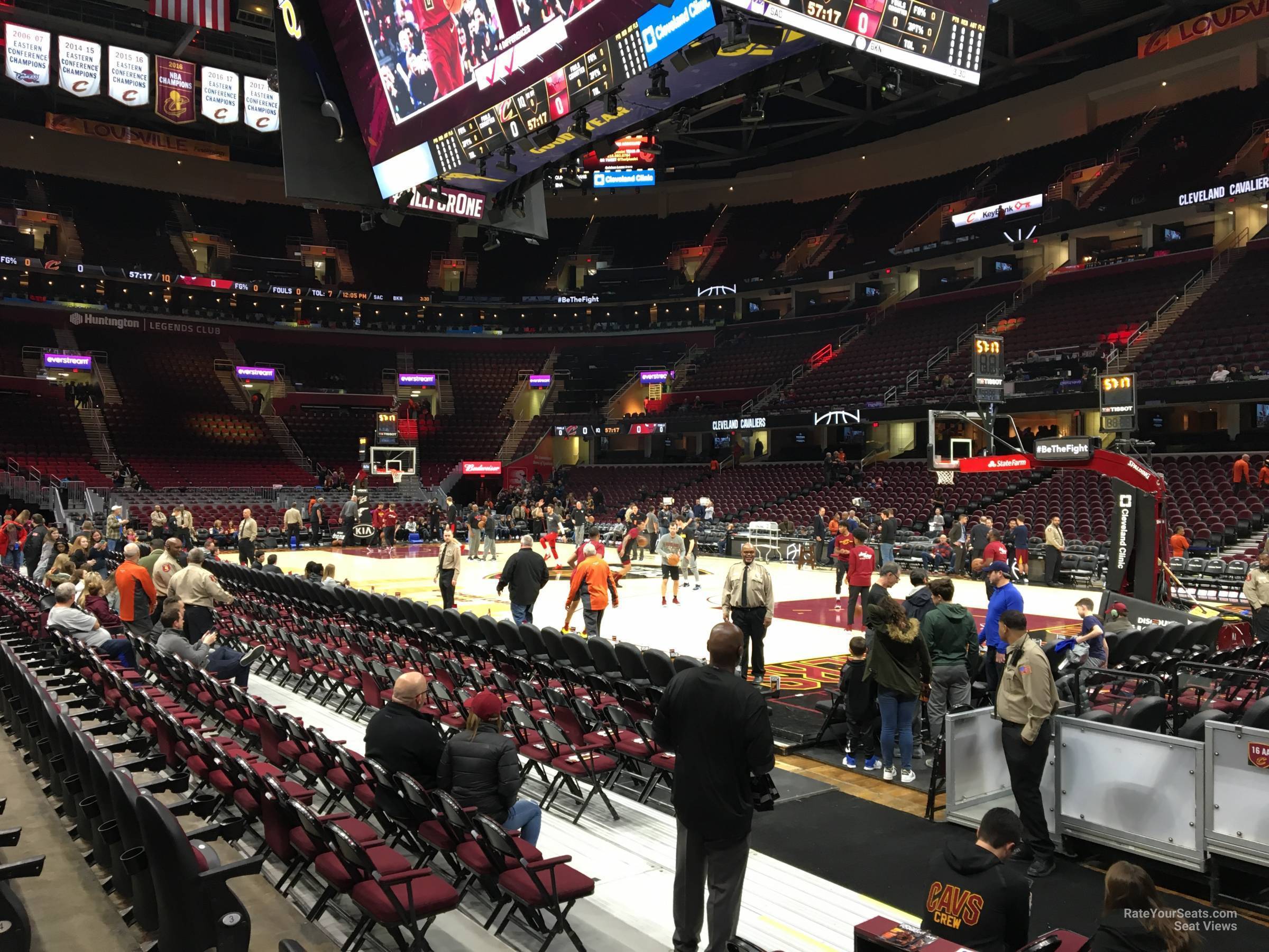 section 118, row 5 seat view  for basketball - rocket mortgage fieldhouse