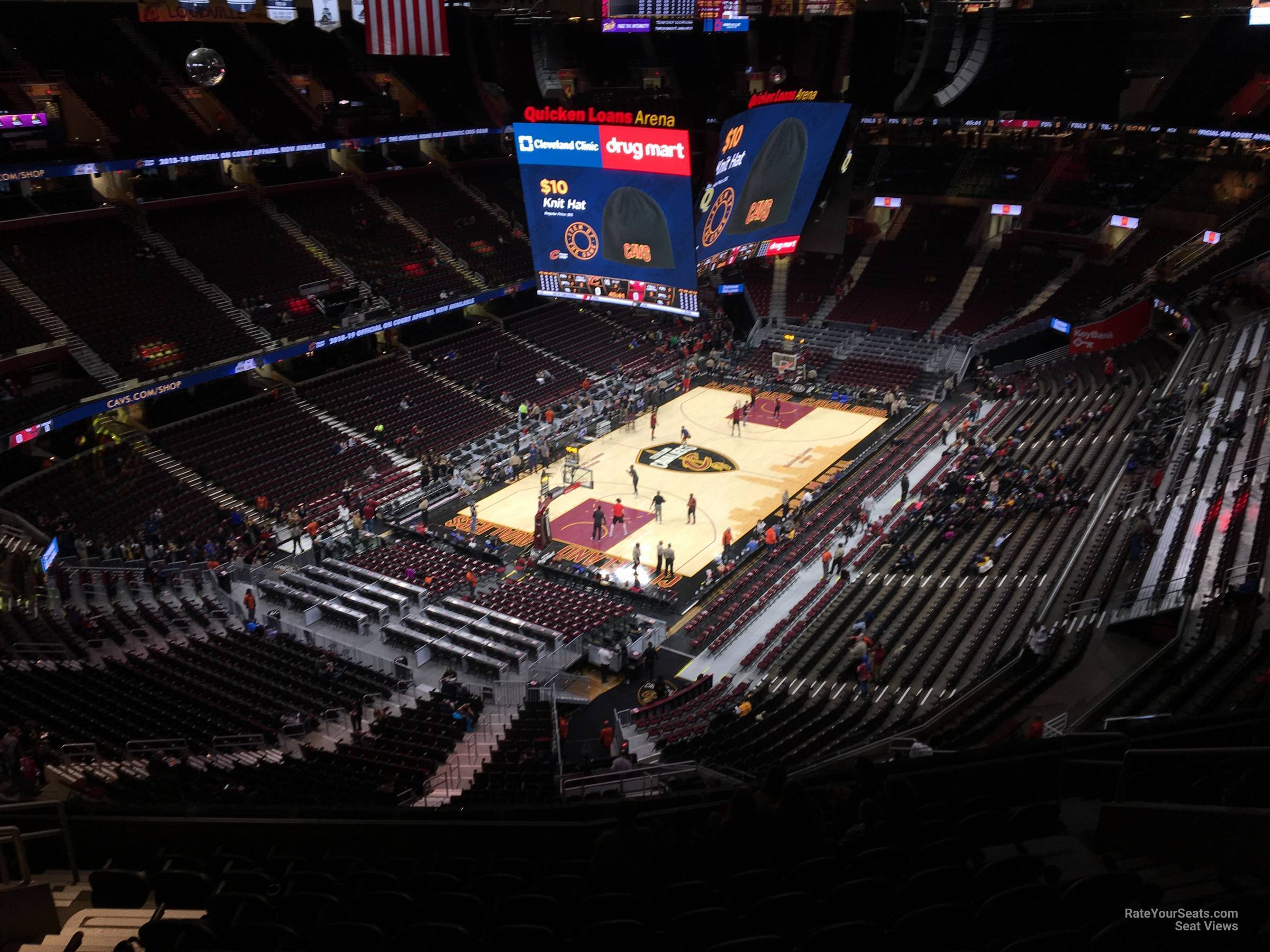 rocket mortgage fieldhouse section 203 cleveland quicken loans arena seating chart