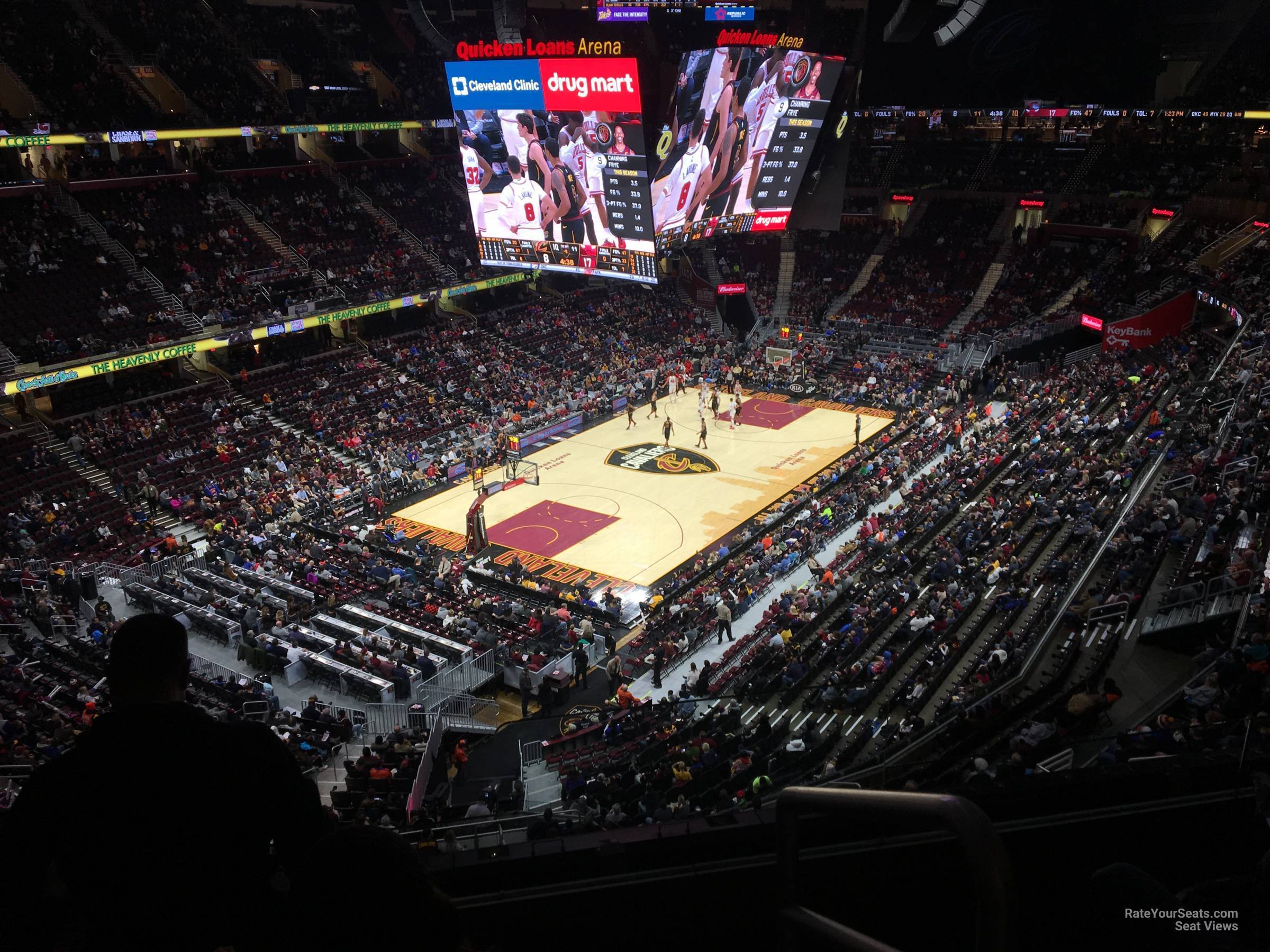 section 229, row 3 seat view  for basketball - rocket arena