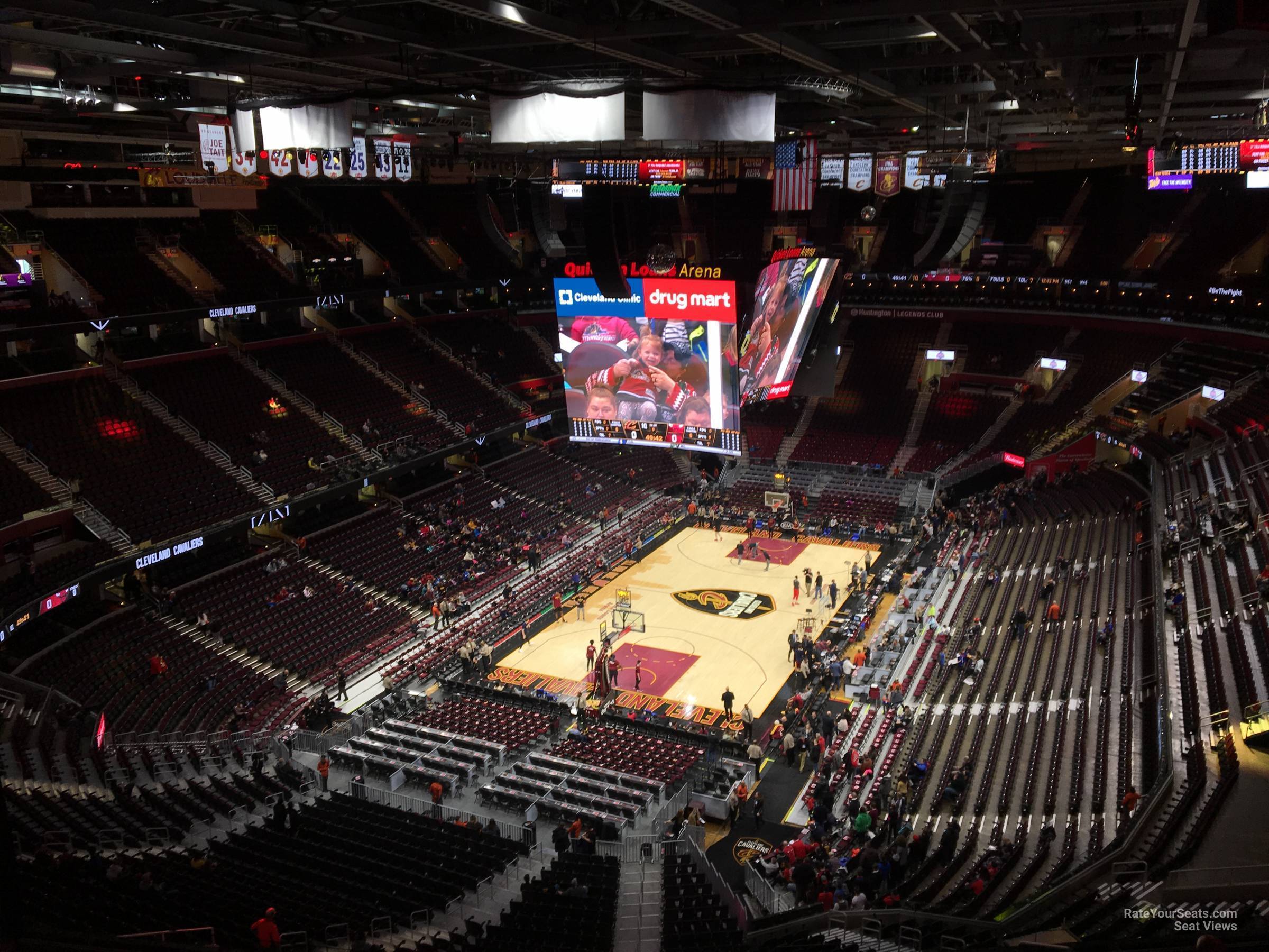 section 216, row 11 seat view  for basketball - rocket mortgage fieldhouse