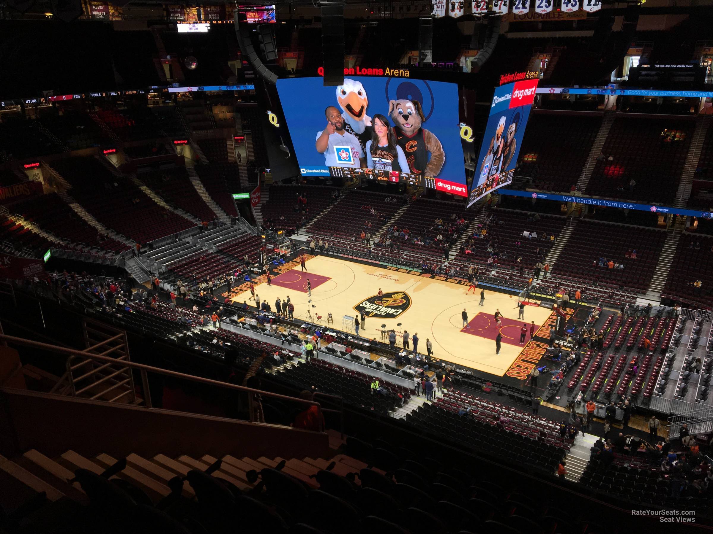 section 207, row 11 seat view  for basketball - rocket mortgage fieldhouse