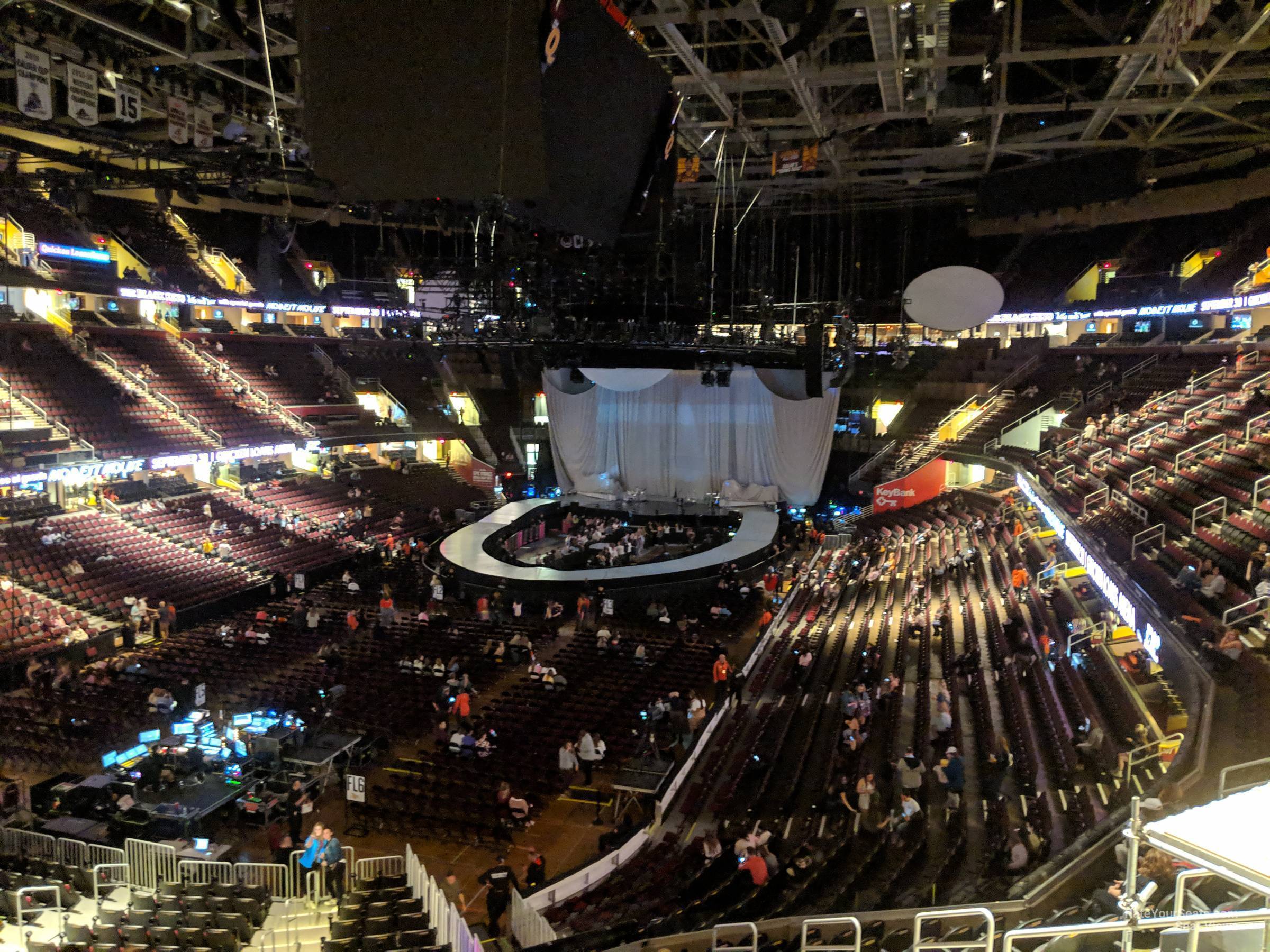 section m125, row 10 seat view  for concert - rocket mortgage fieldhouse