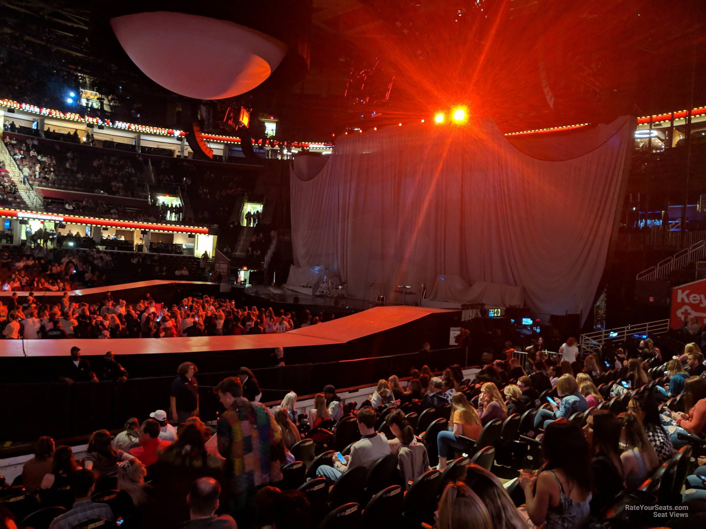 section 120, row 10 seat view  for concert - rocket arena