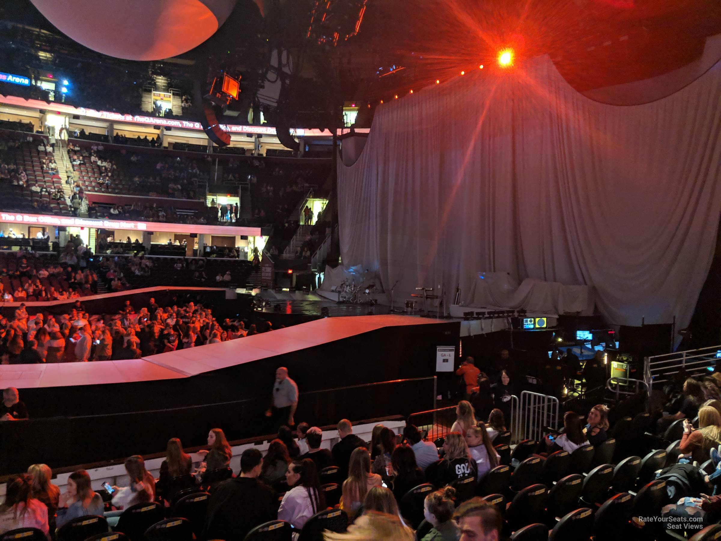 section 119, row 10 seat view  for concert - rocket arena