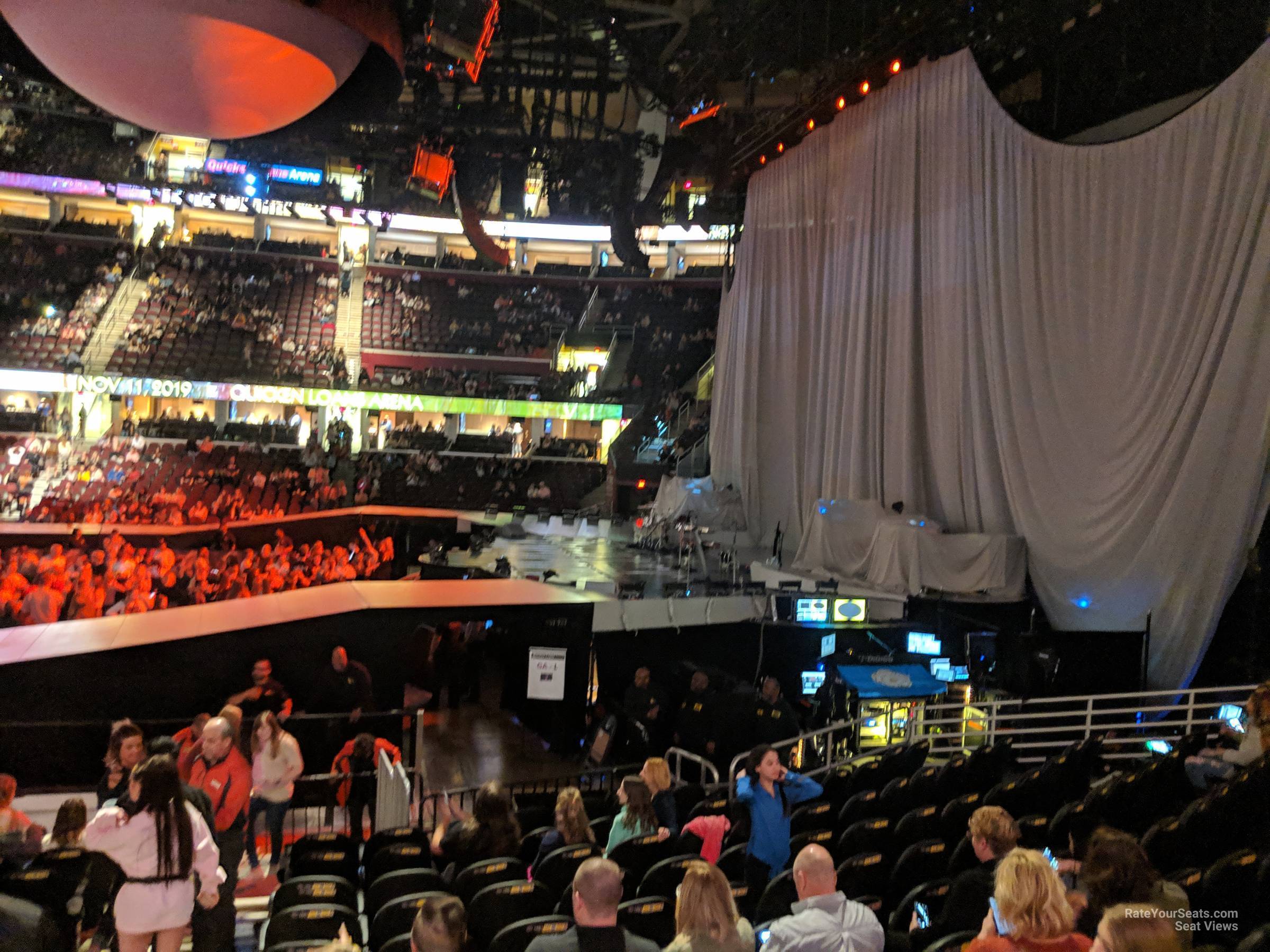 section 119, row 14 seat view  for concert - rocket mortgage fieldhouse