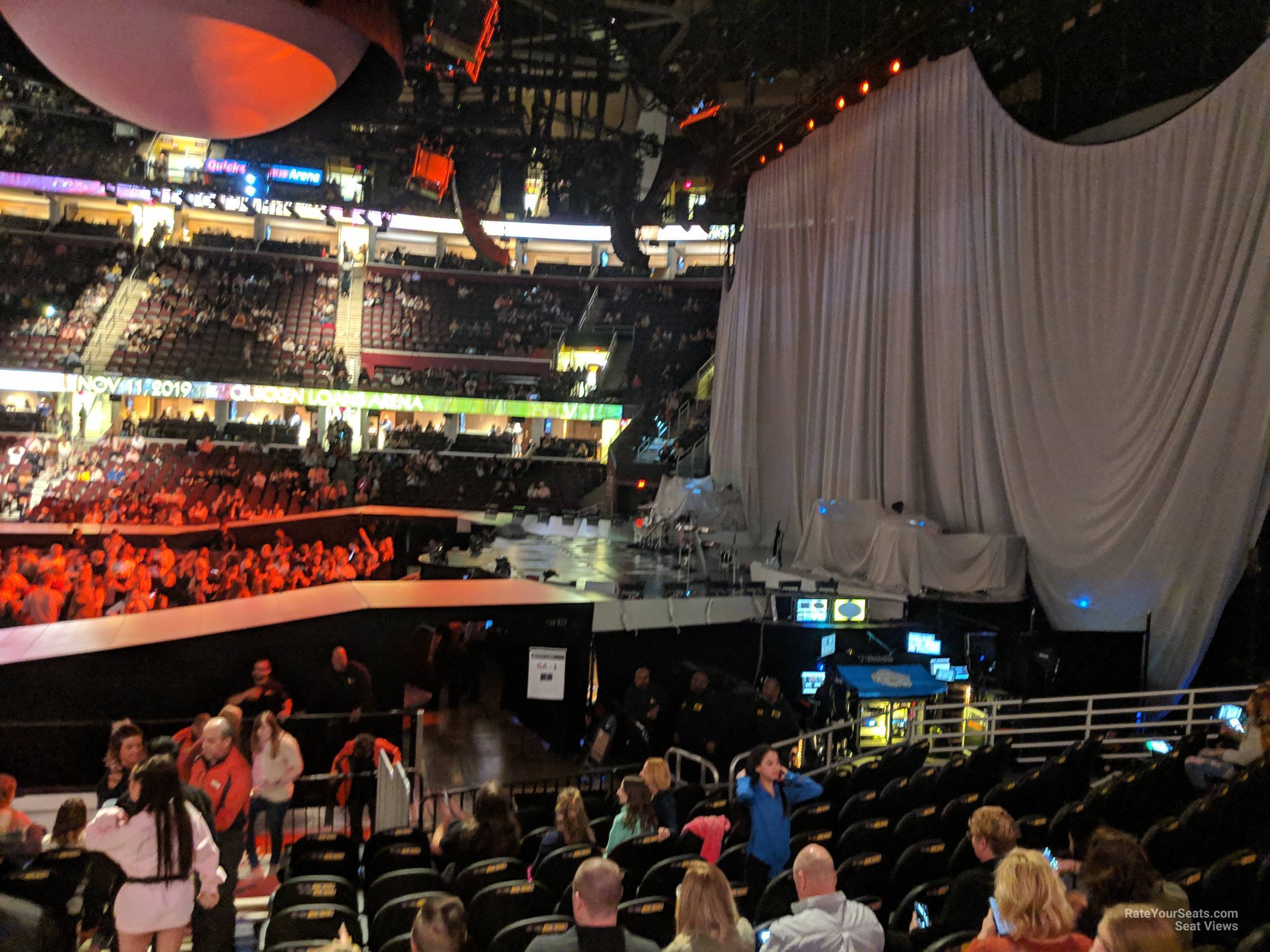 section 119, row 14 seat view  for concert - rocket arena