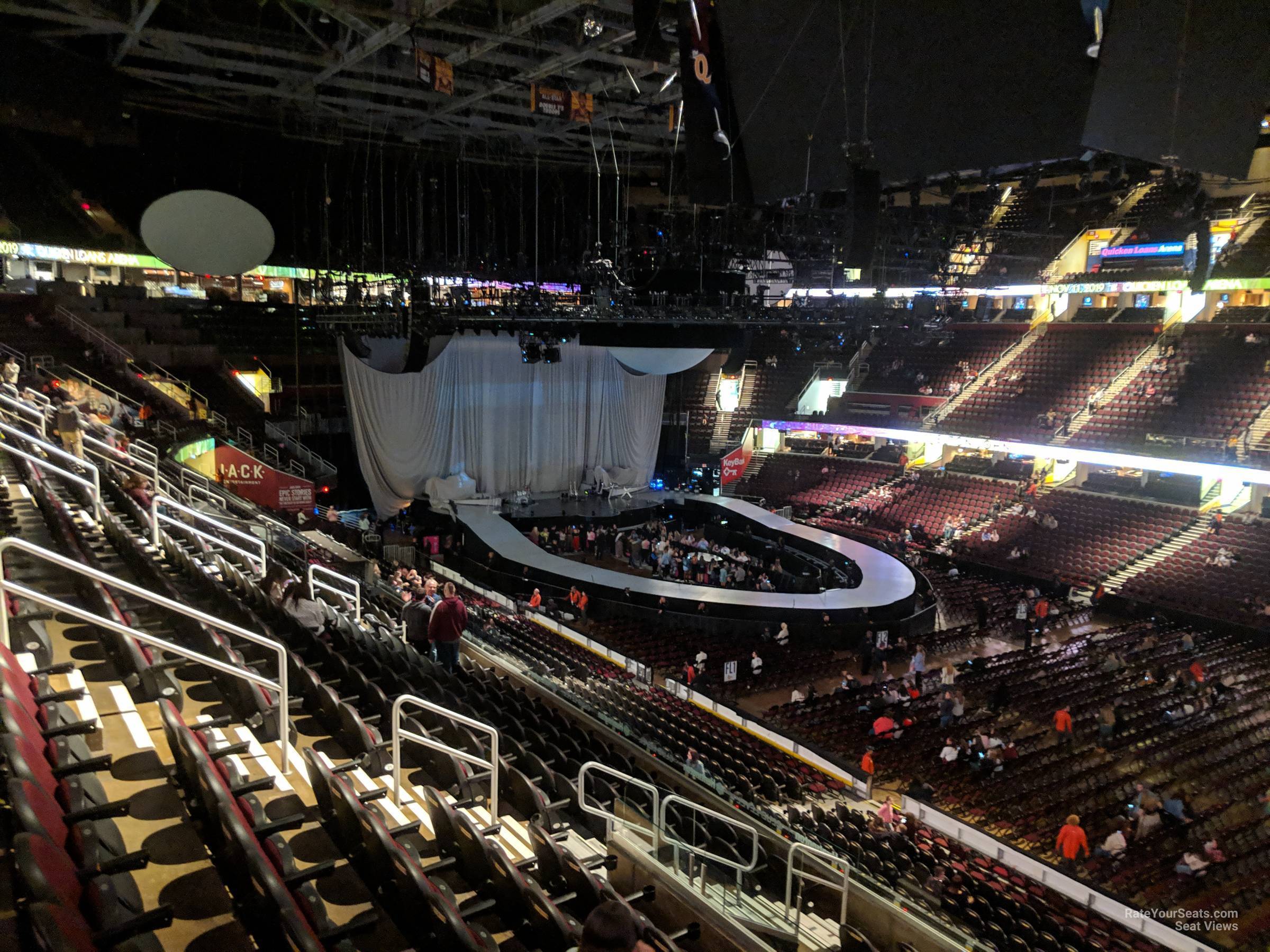 section m105, row 12 seat view  for concert - rocket arena