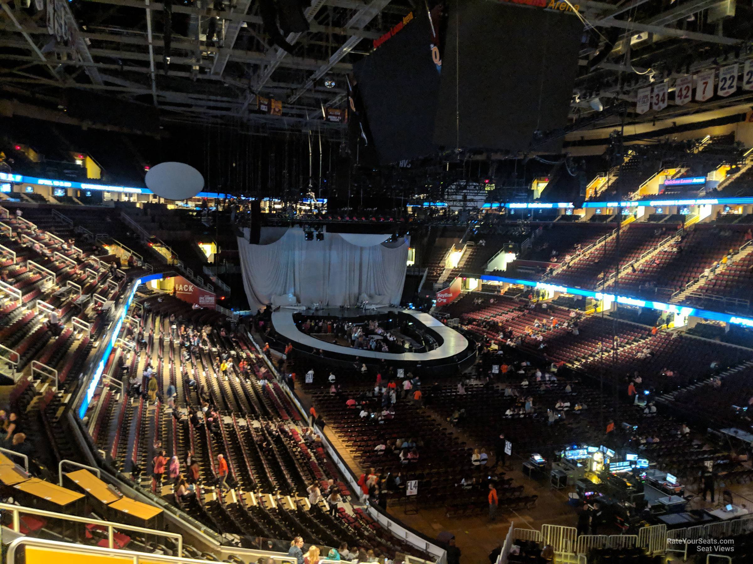 section m103, row 12 seat view  for concert - rocket mortgage fieldhouse