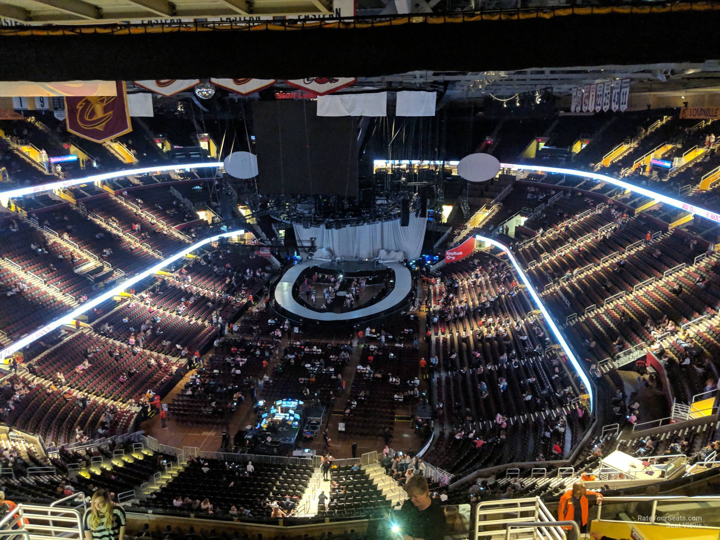 section 231, row 15 seat view  for concert - rocket arena