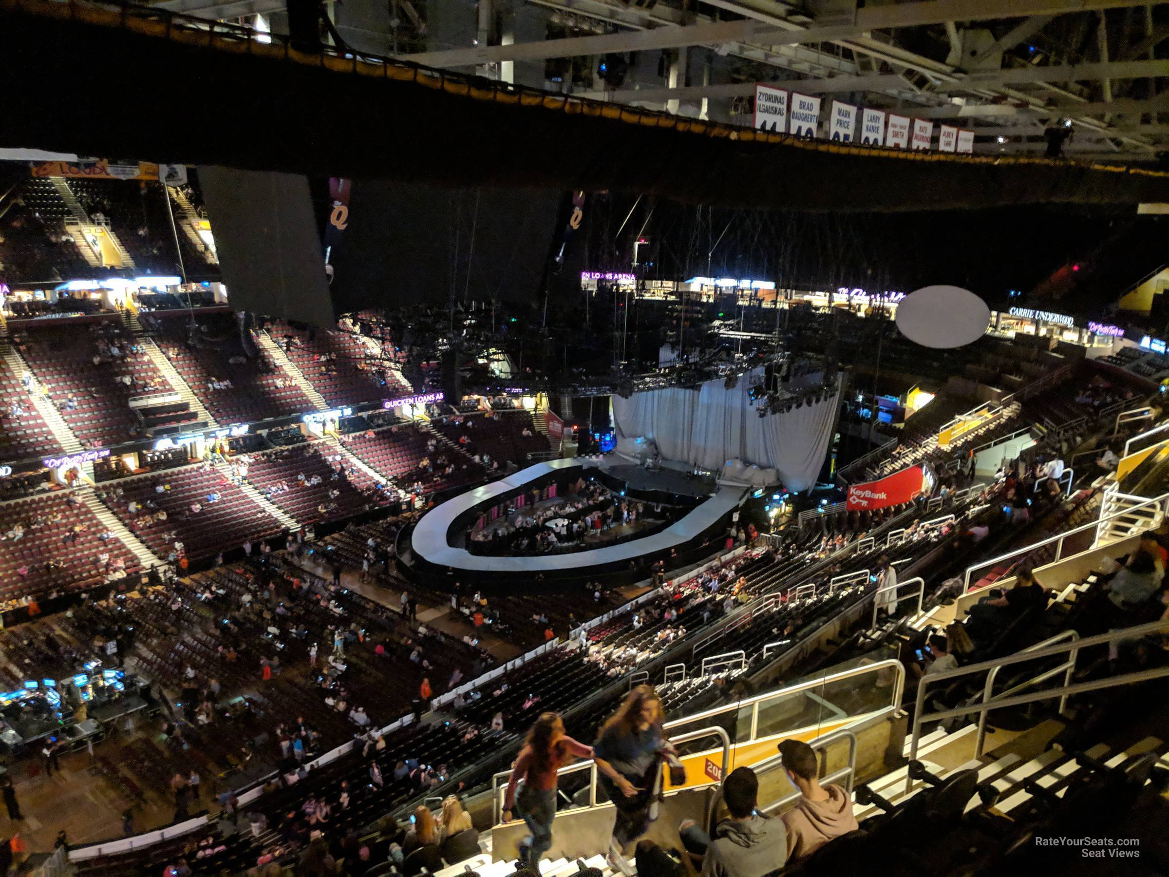 section 227, row 15 seat view  for concert - rocket arena