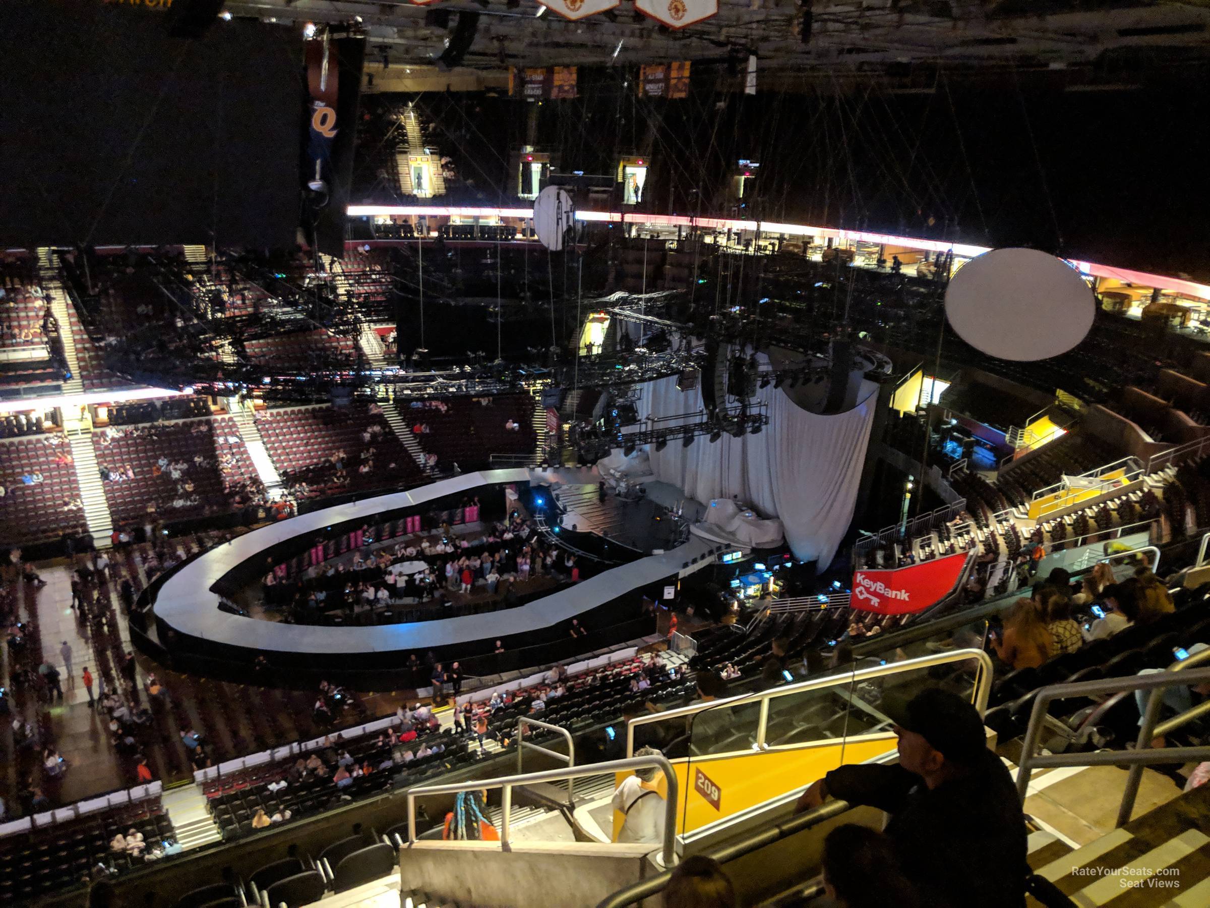 section 224, row 10 seat view  for concert - rocket arena