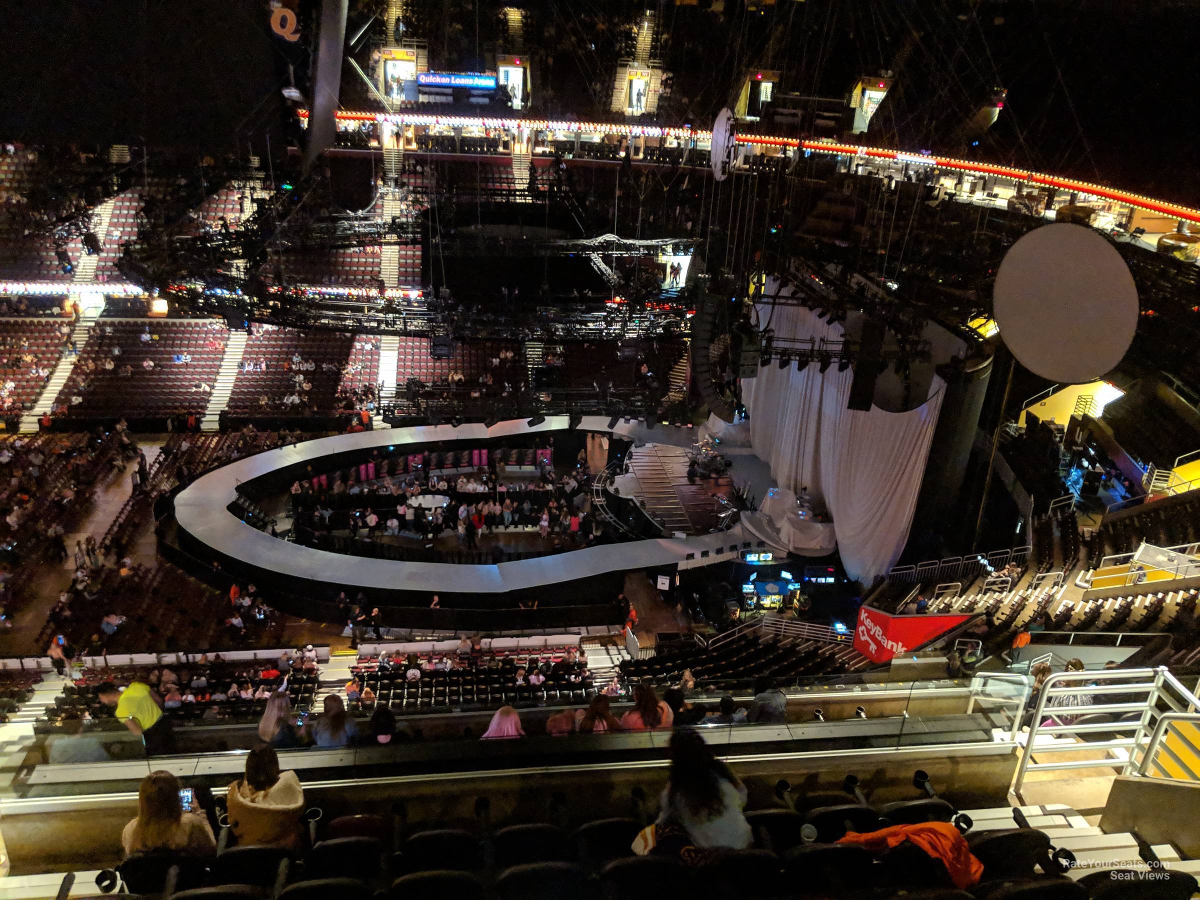 section 222, row 15 seat view  for concert - rocket arena