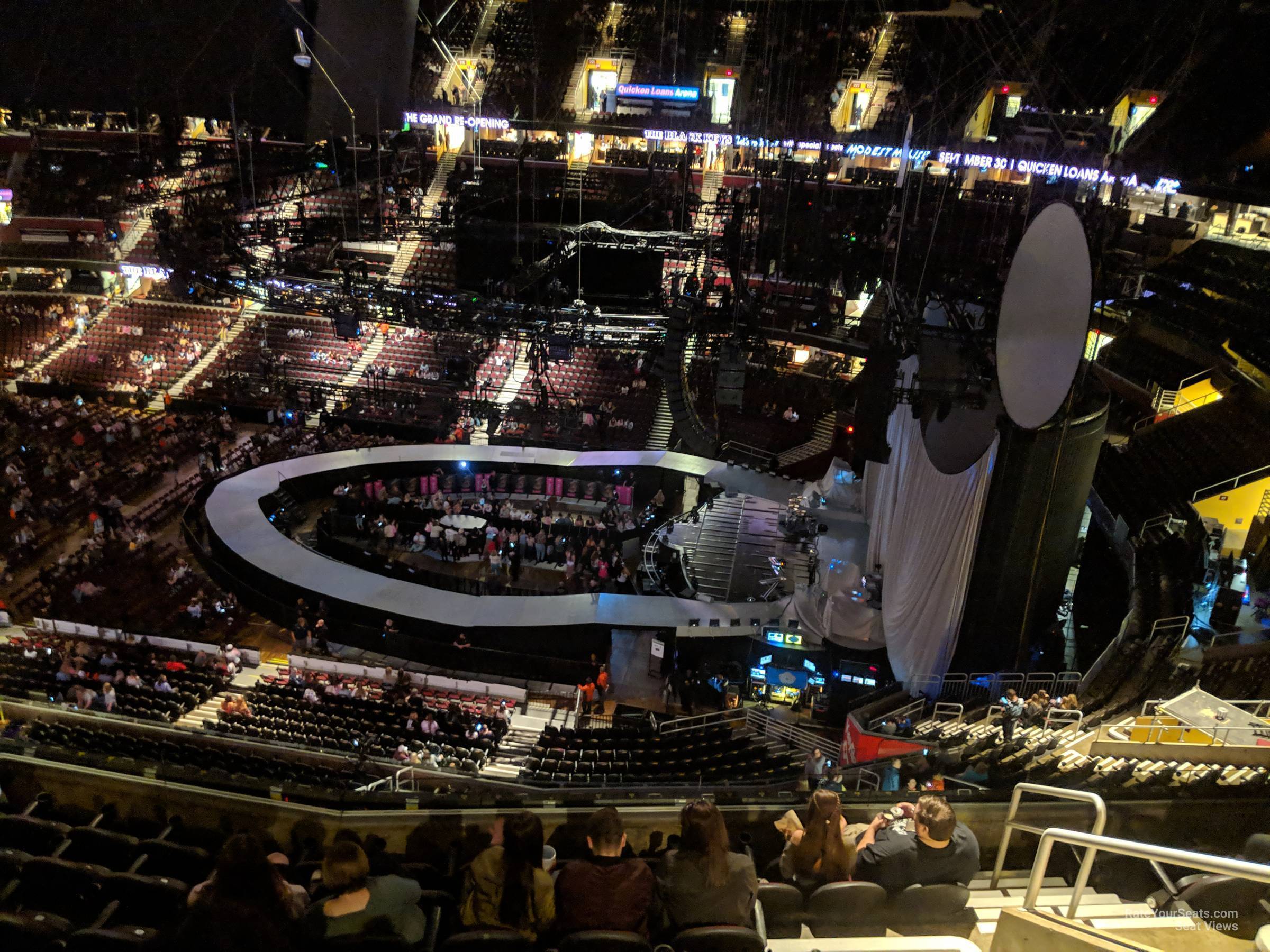section 221, row 7 seat view  for concert - rocket arena