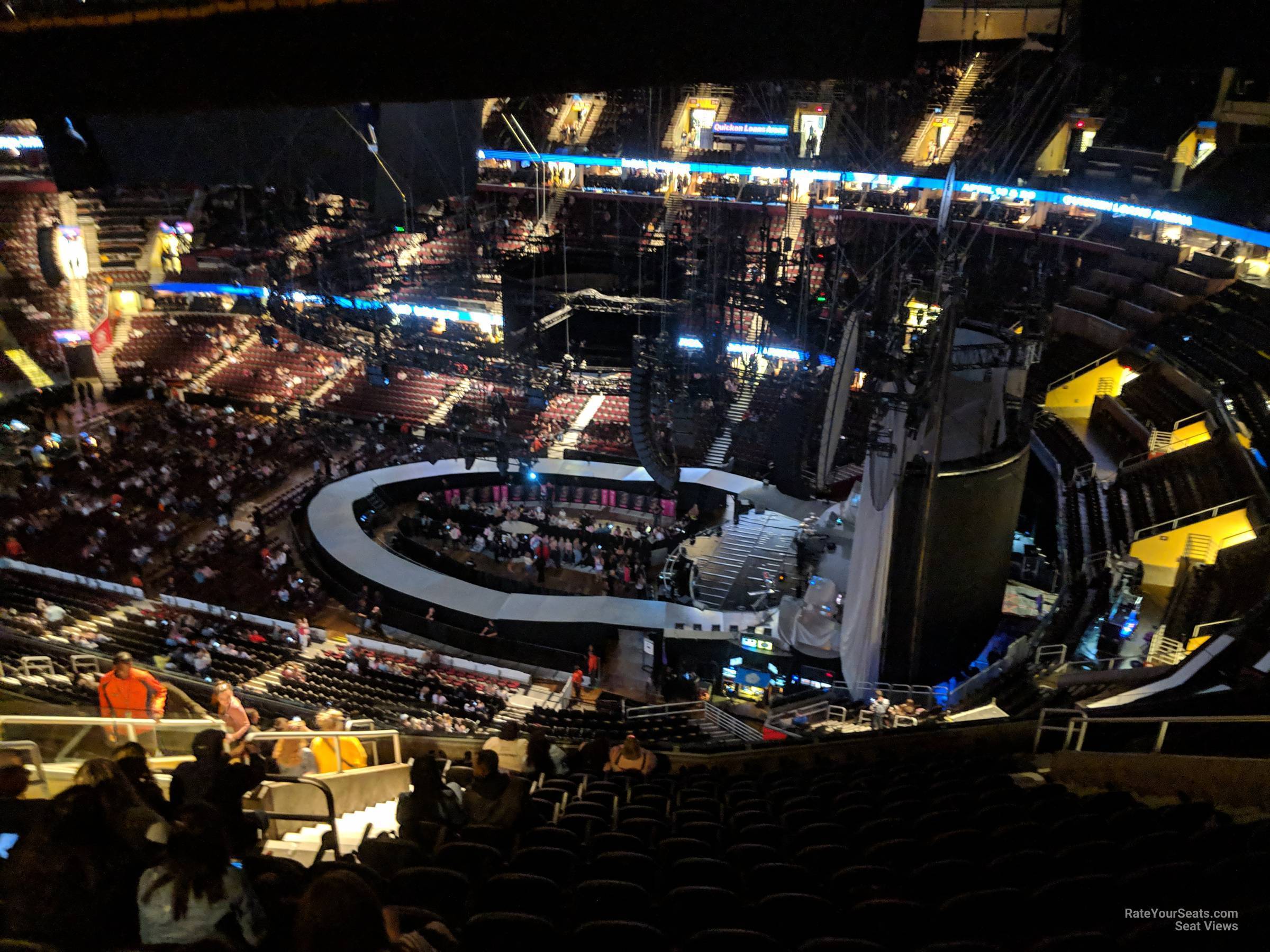section 220, row 15 seat view  for concert - rocket arena