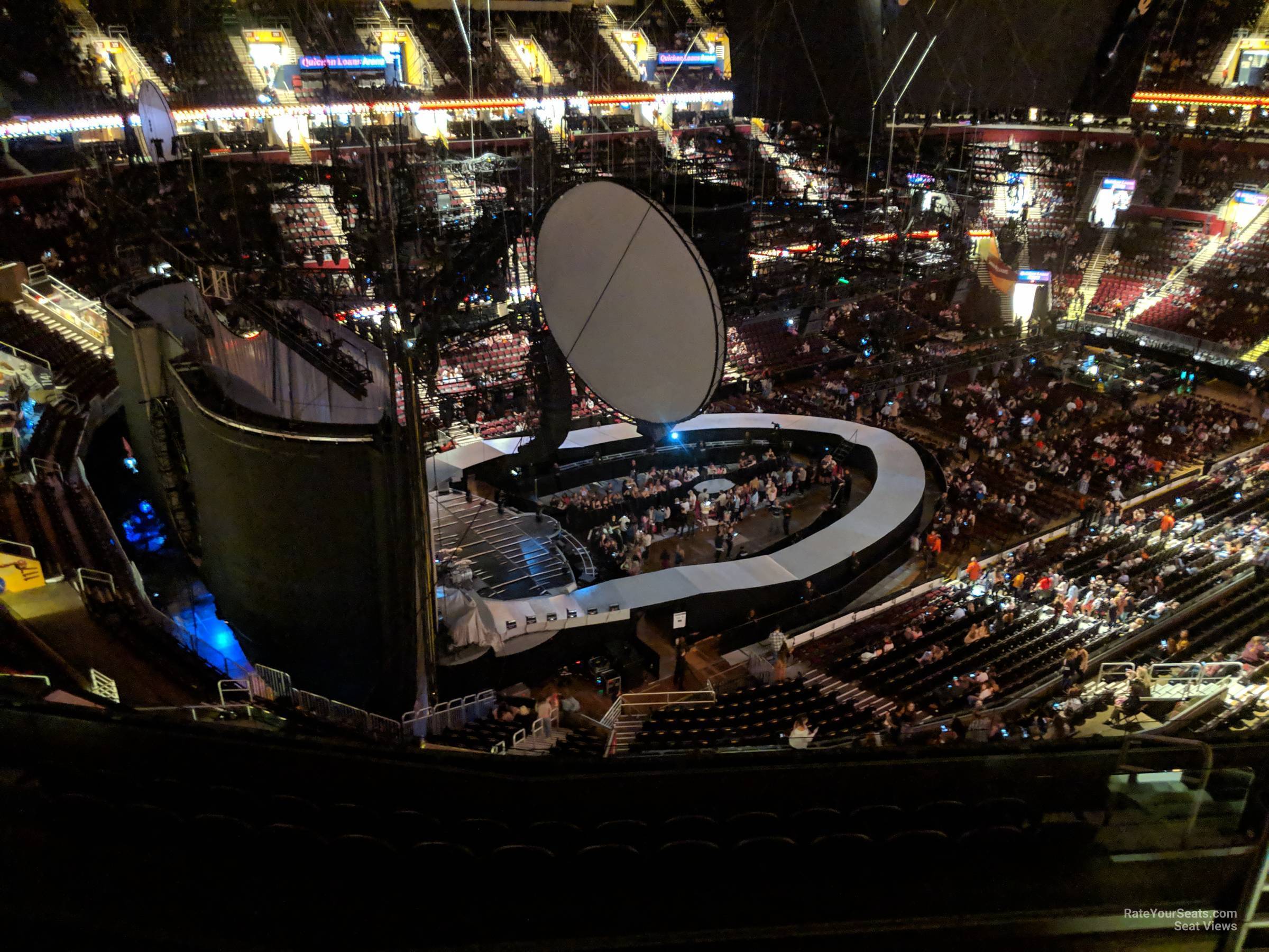 section 214, row 7 seat view  for concert - rocket mortgage fieldhouse