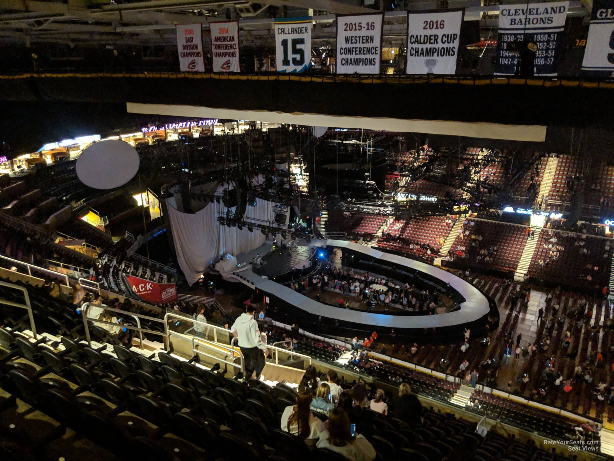 section 209, row 15 seat view  for concert - rocket arena