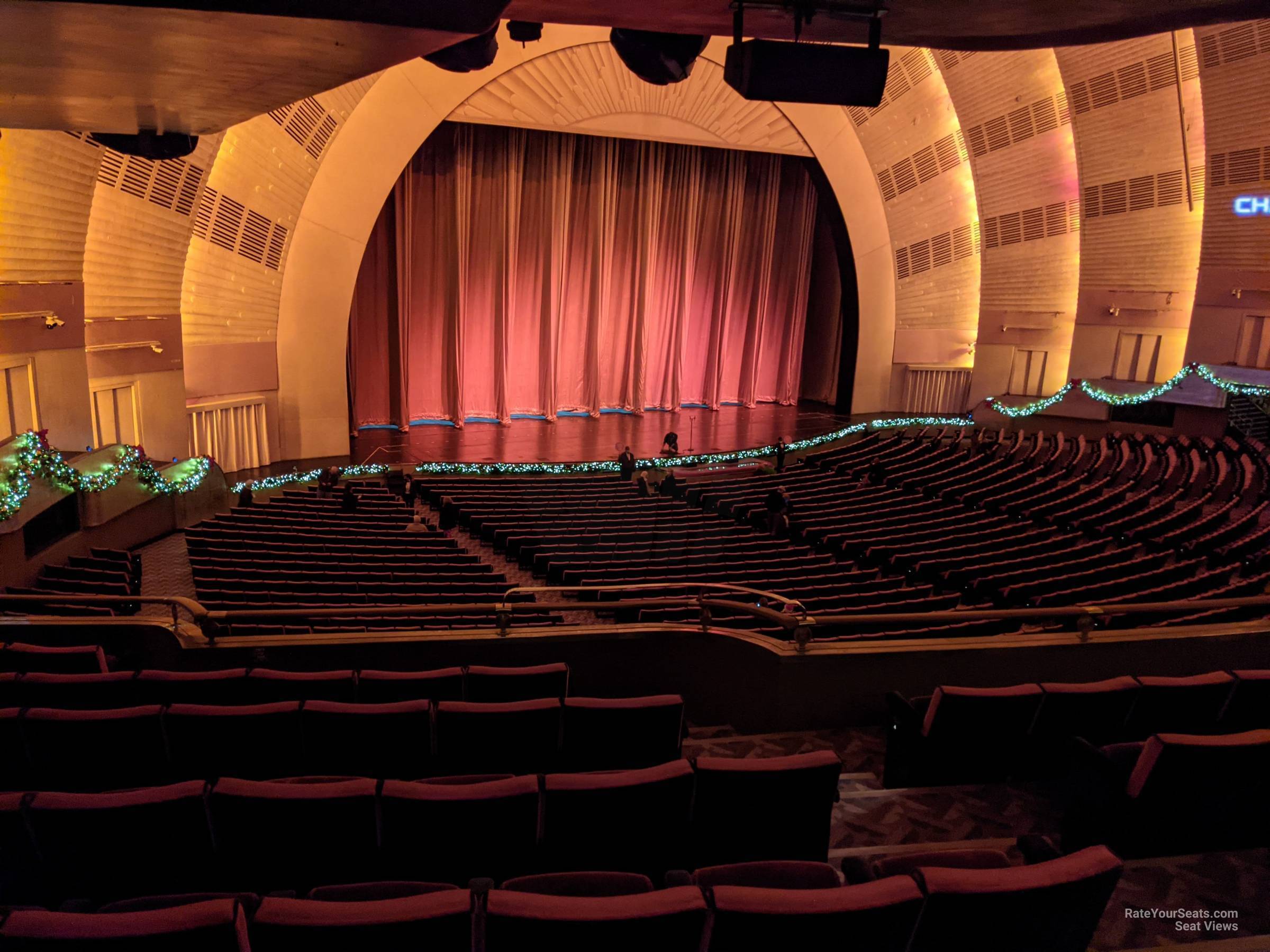 1st mezzanine 1, row f seat view  - radio city music hall