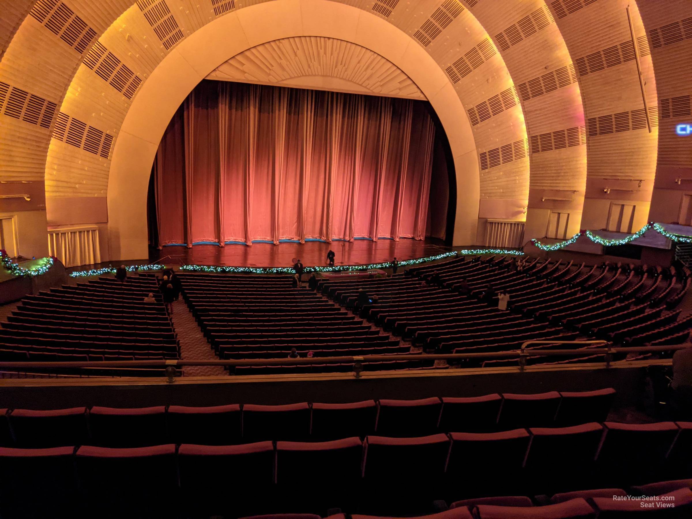 1st mezzanine 2, row f seat view  - radio city music hall