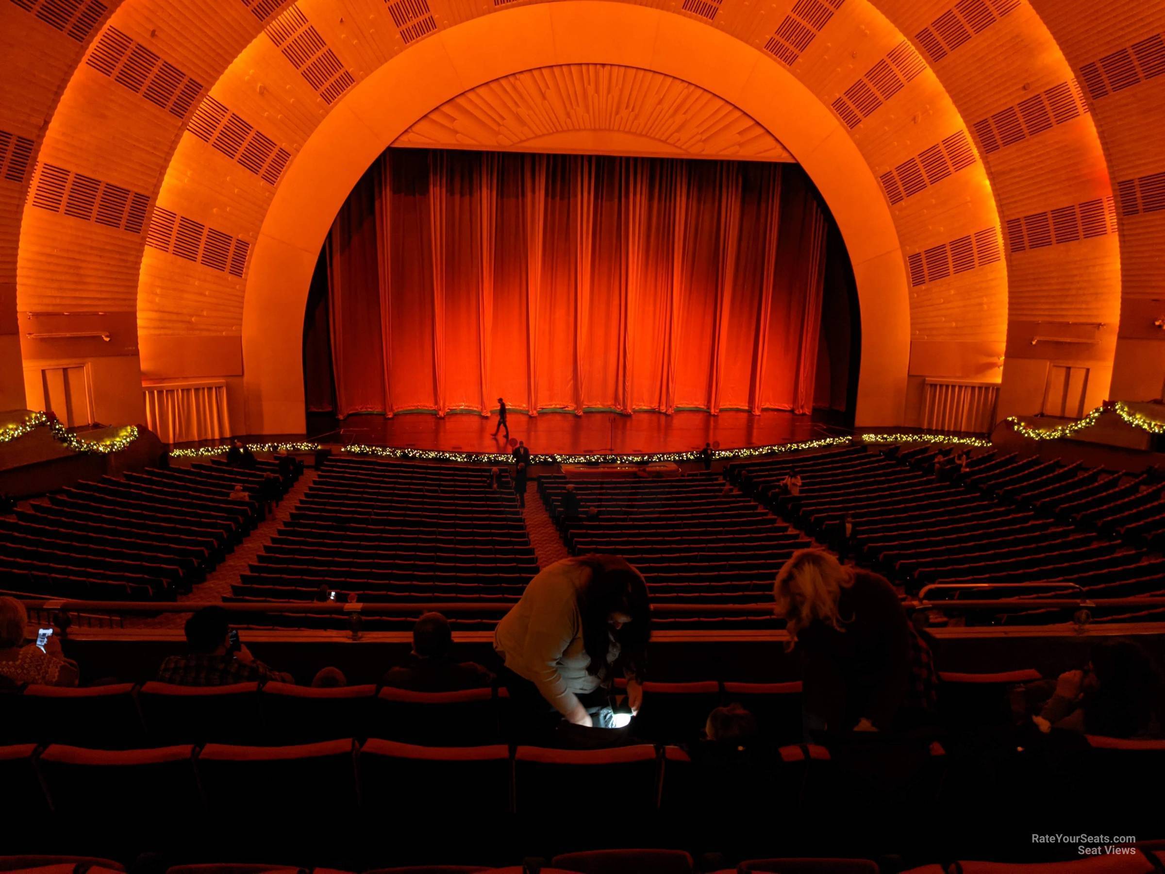 head-on concert view at Radio City Music Hall