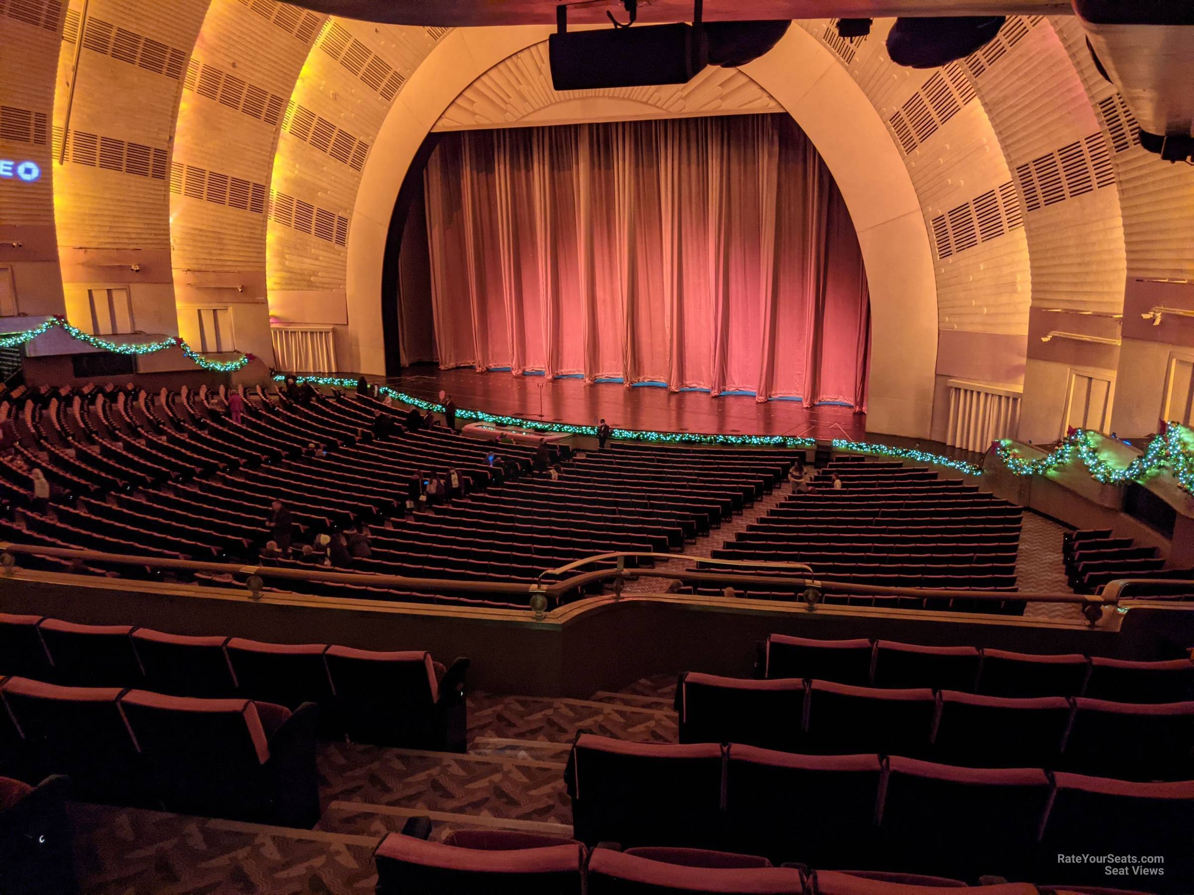 1st mezzanine 7, row f seat view  - radio city music hall