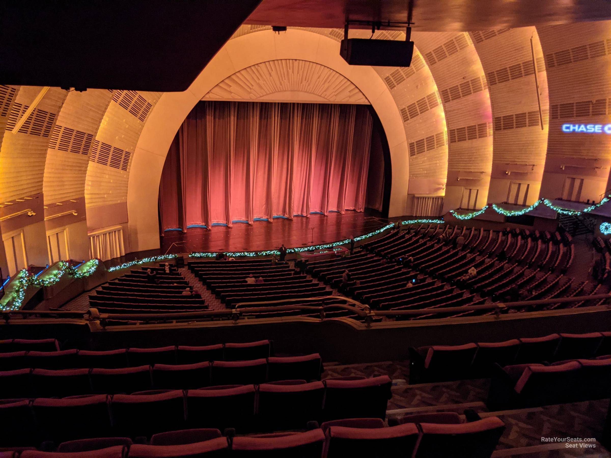 2nd mezzanine 1, row f seat view  - radio city music hall