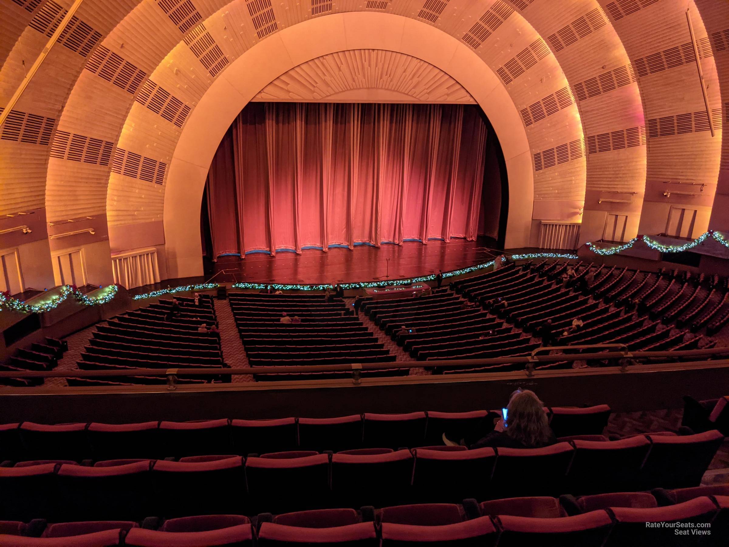 2nd mezzanine 2, row f seat view  - radio city music hall