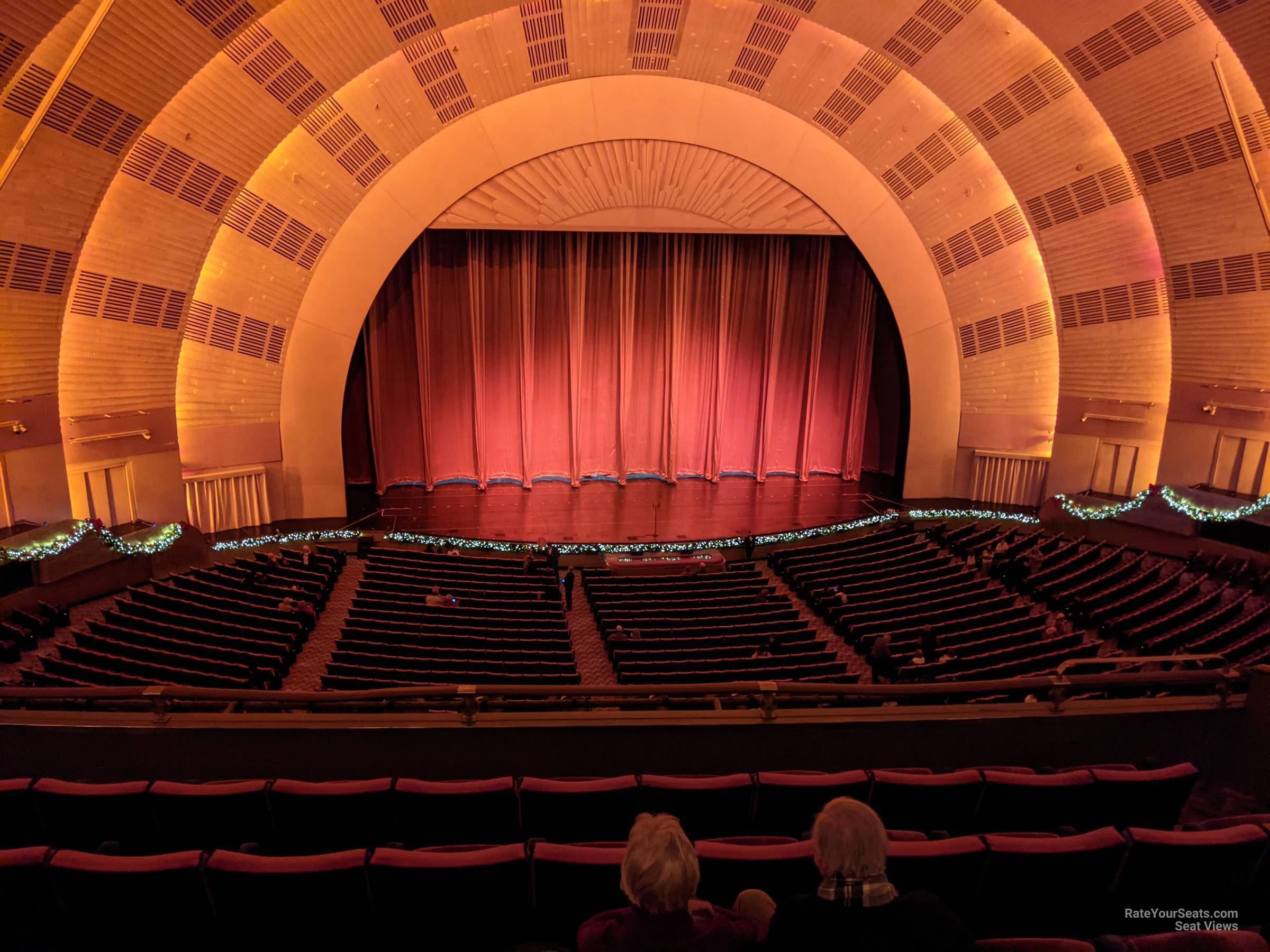 2nd mezzanine 3, row f seat view  - radio city music hall