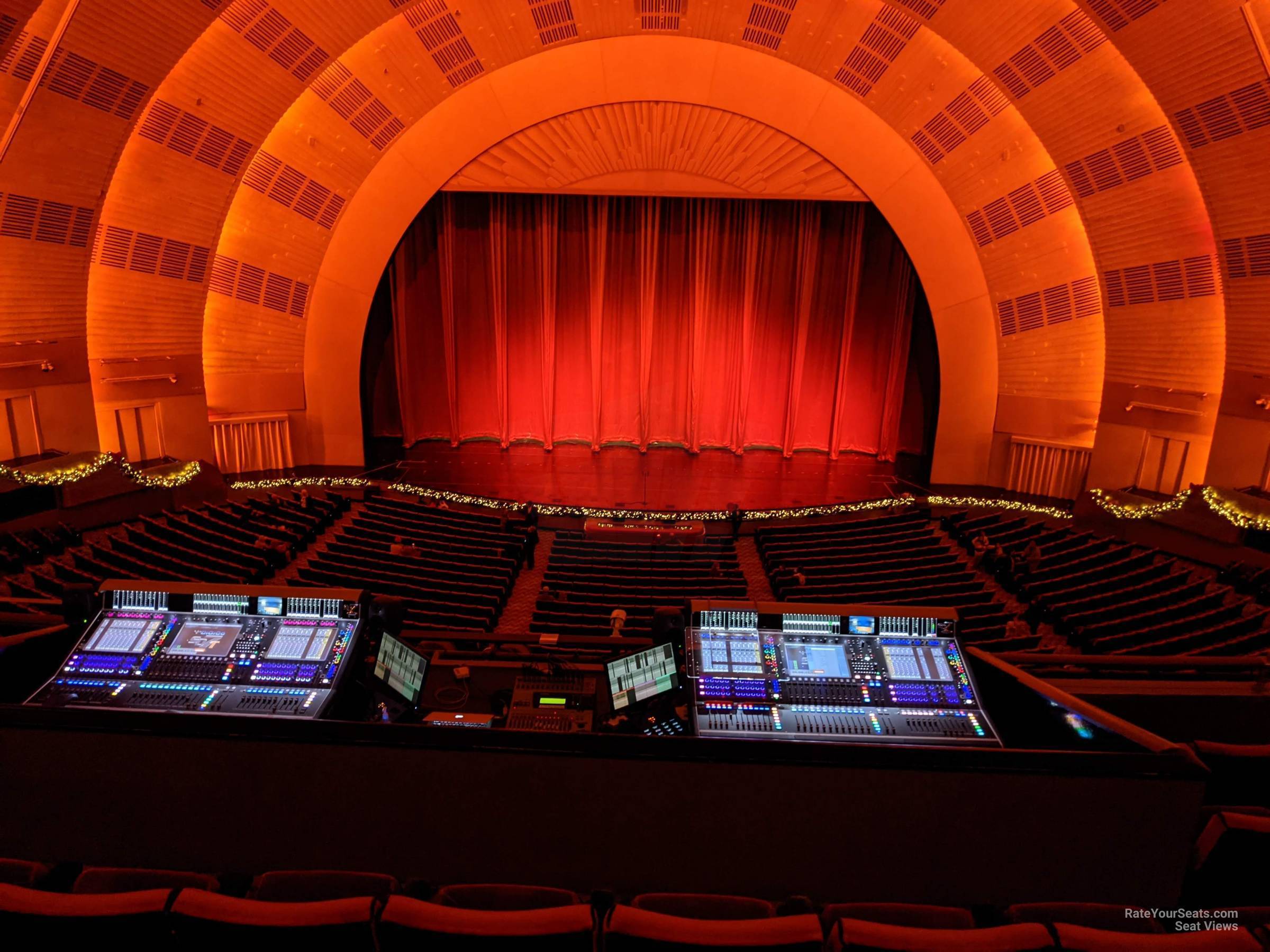 2nd mezzanine 4, row f seat view  - radio city music hall