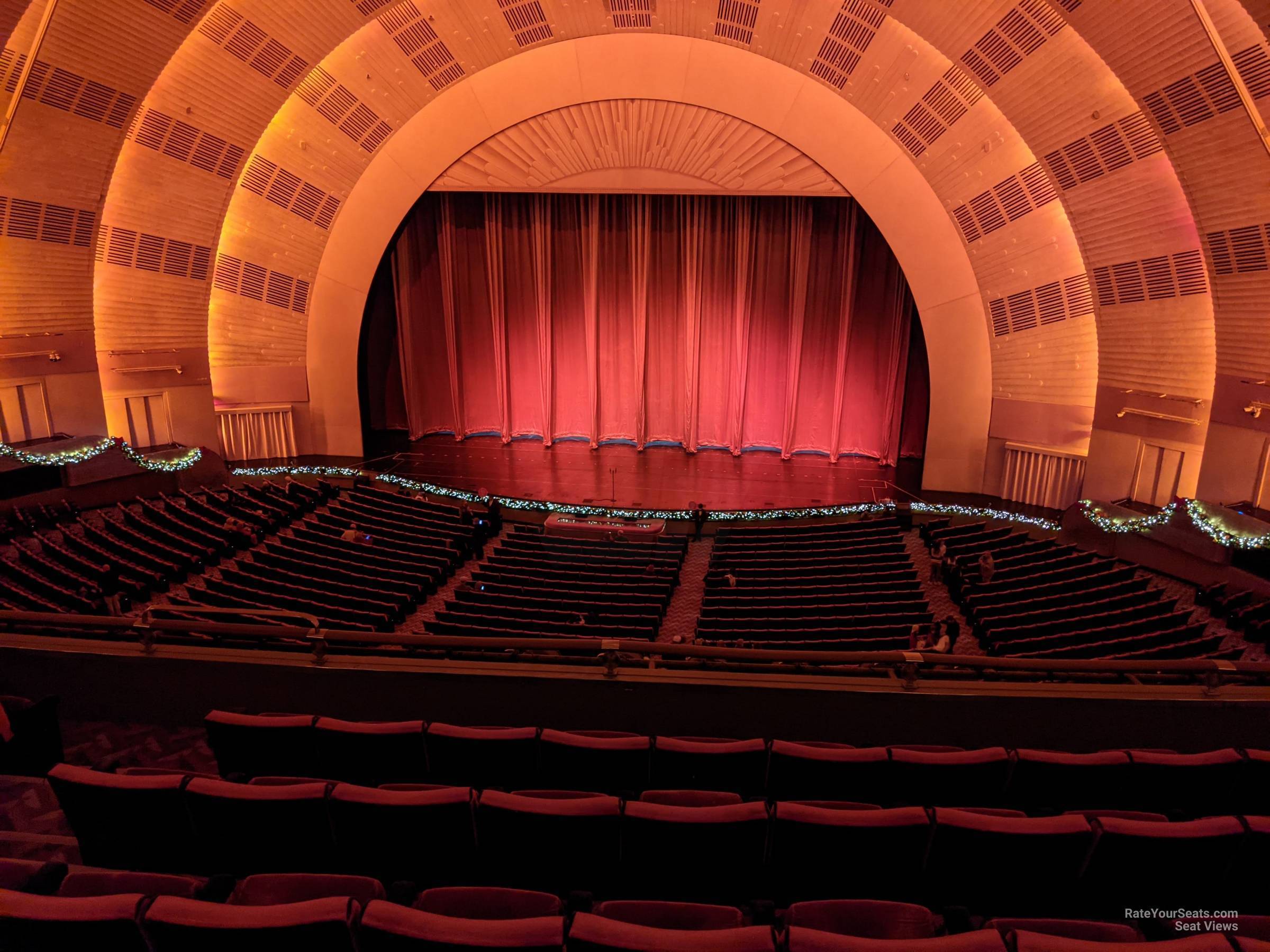 2nd mezzanine 5, row f seat view  - radio city music hall