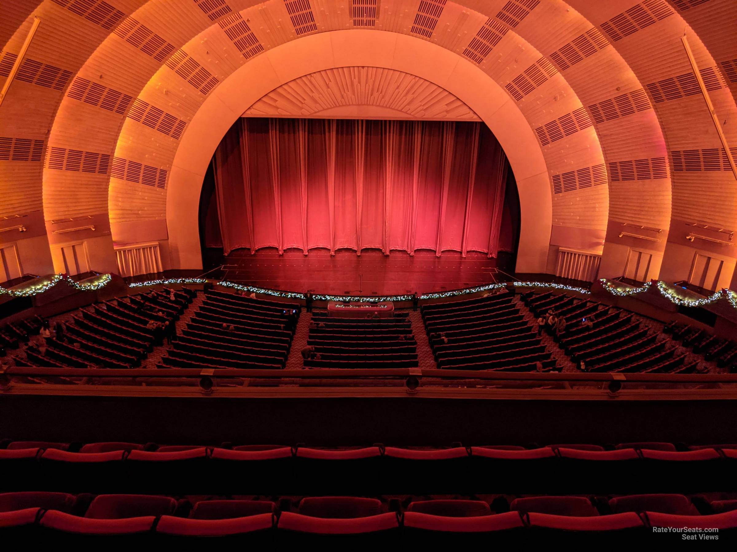 3rd mezzanine 4, row e seat view  - radio city music hall