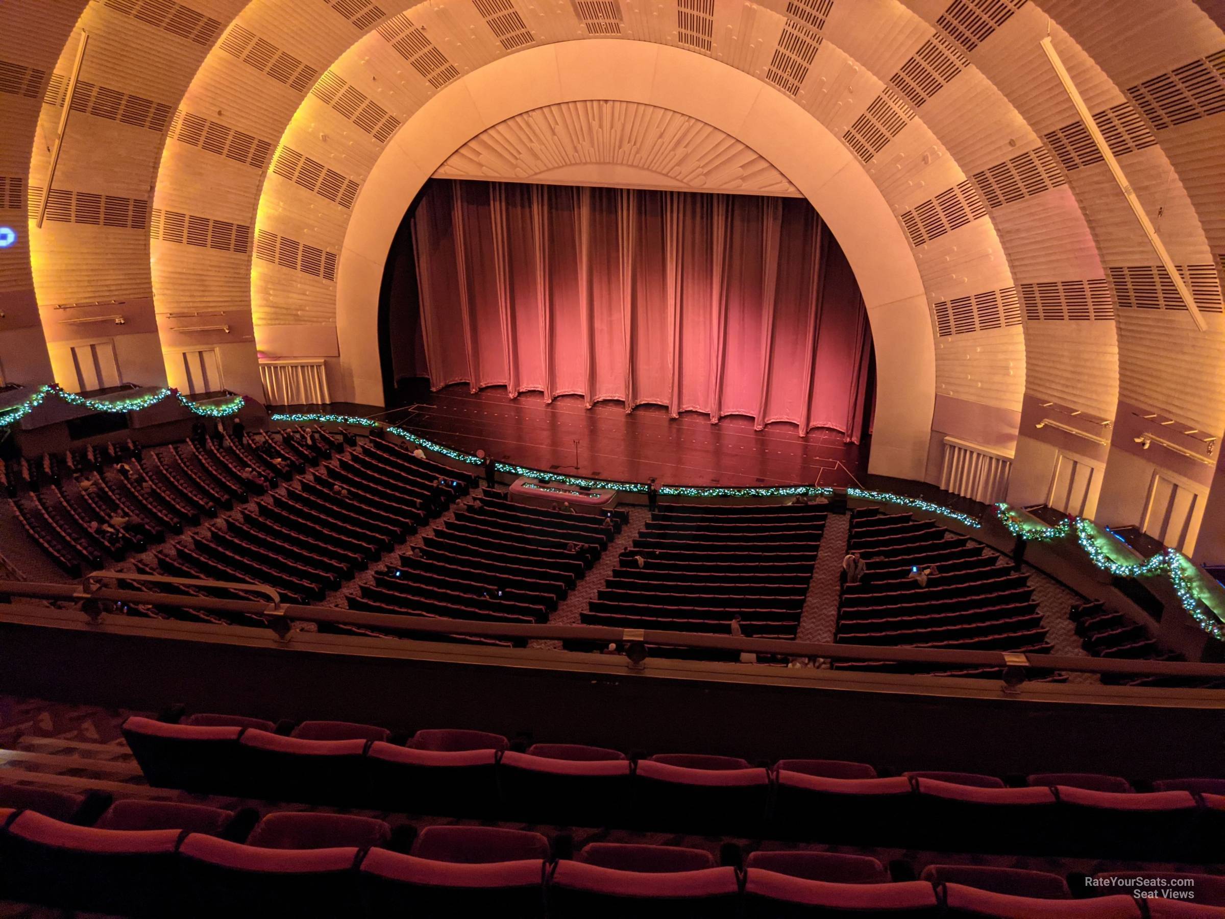 3rd mezzanine 6, row e seat view  - radio city music hall