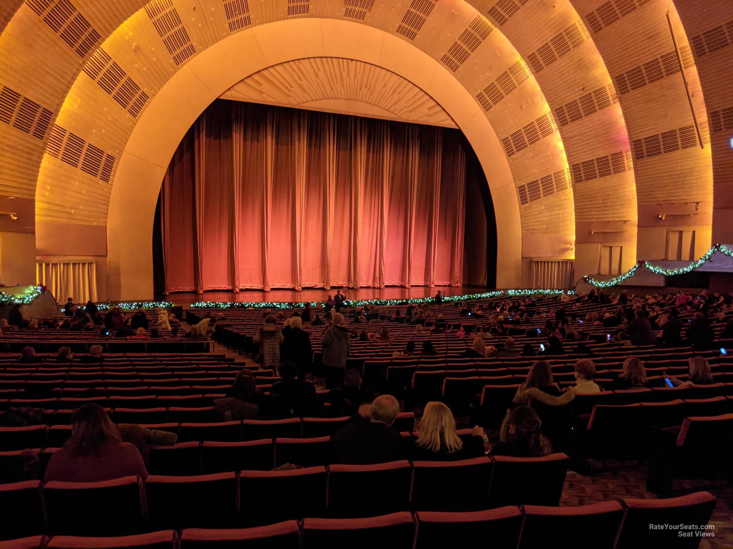 orchestra 2, row n seat view  - radio city music hall