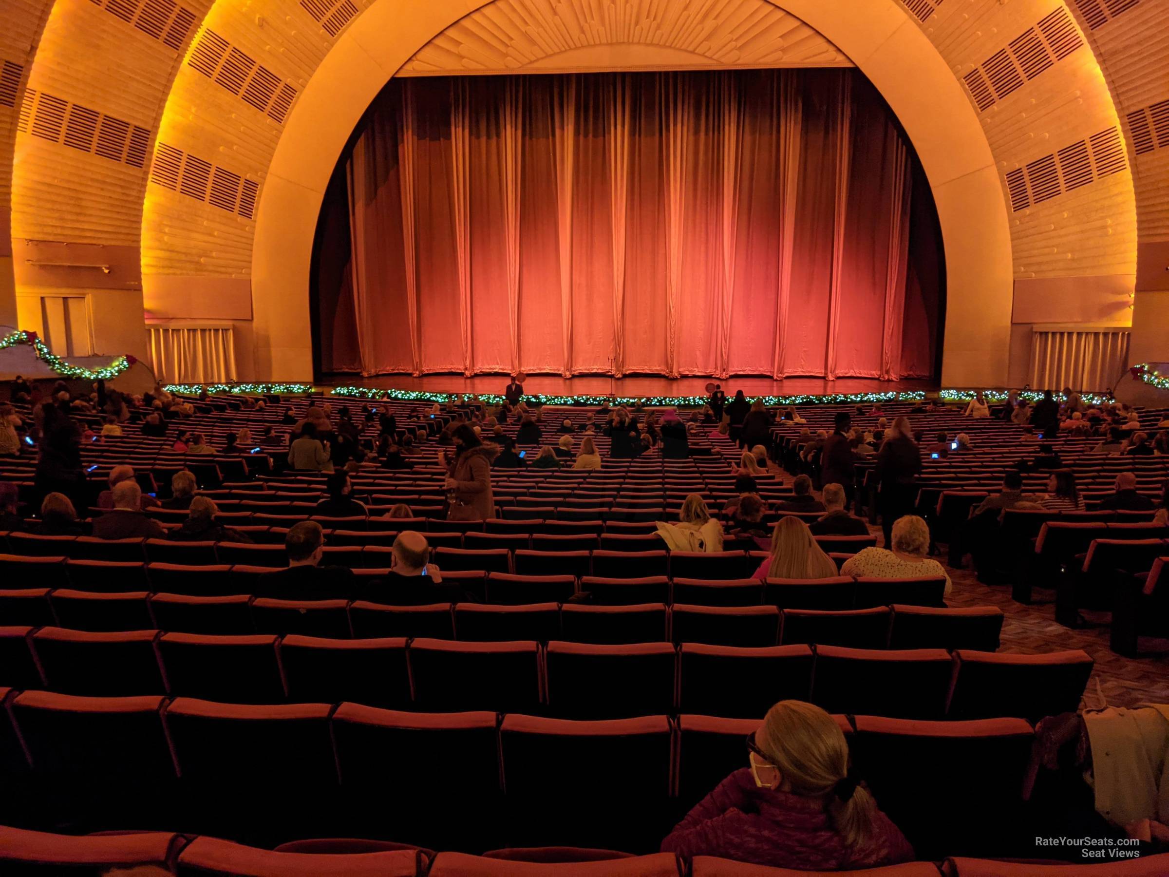 orchestra 4, row n seat view  - radio city music hall