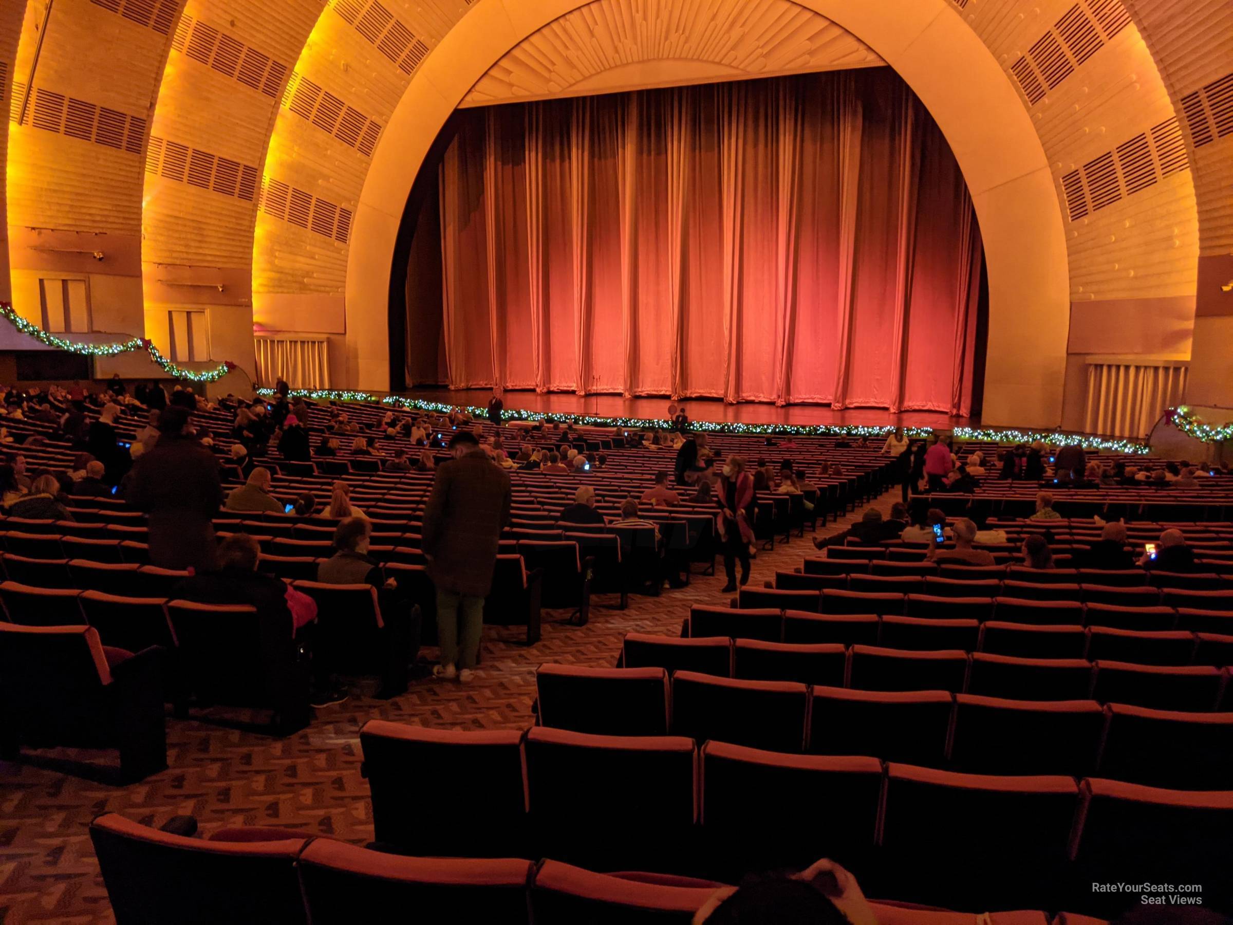 orchestra 6, row n seat view  - radio city music hall