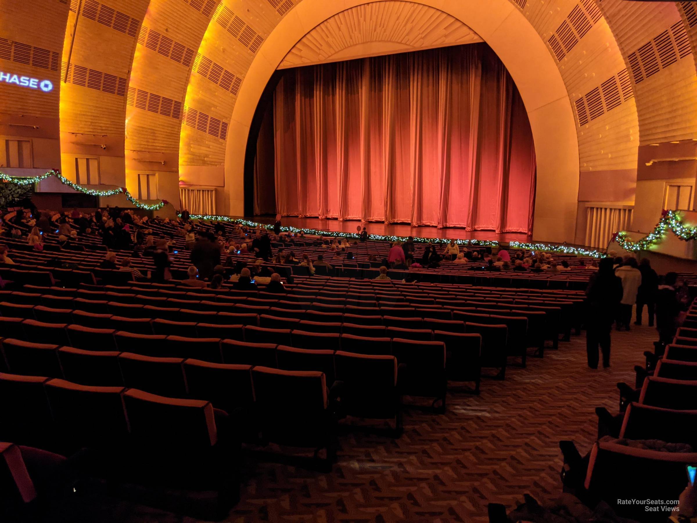 orchestra 7, row n seat view  - radio city music hall