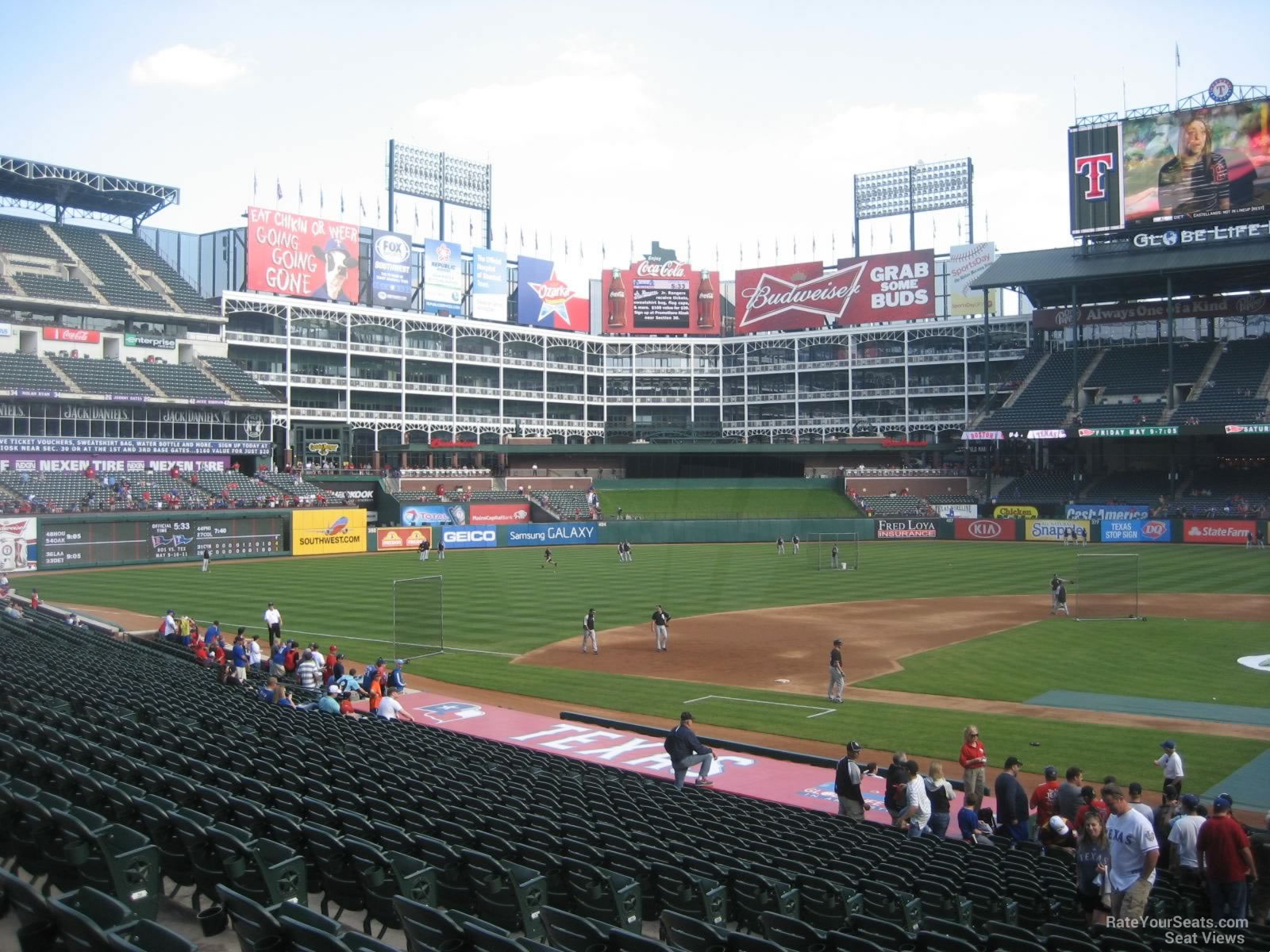 The Ballpark In Arlington Seating Chart Views