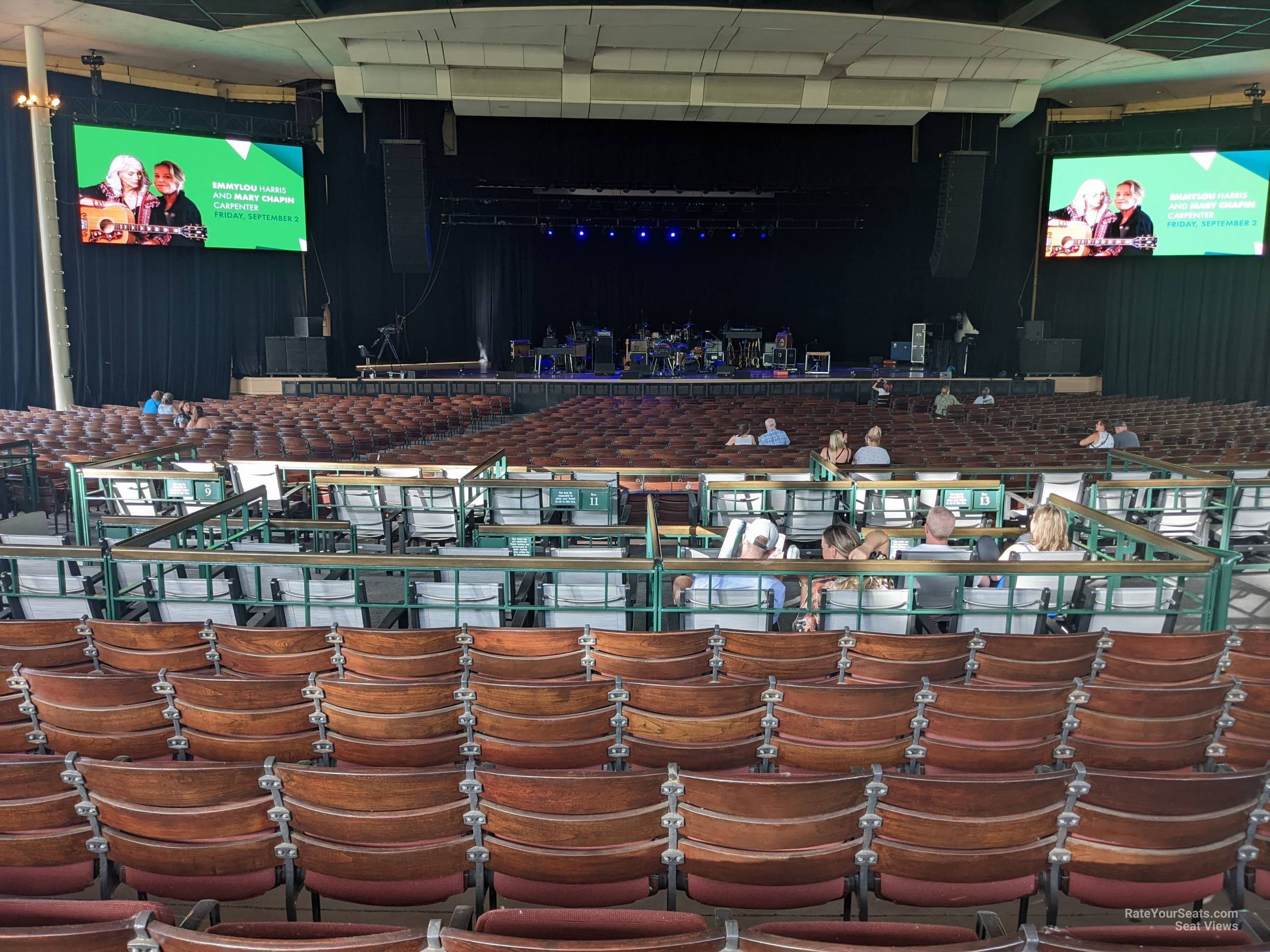 pavilion center, row ff seat view - ravinia