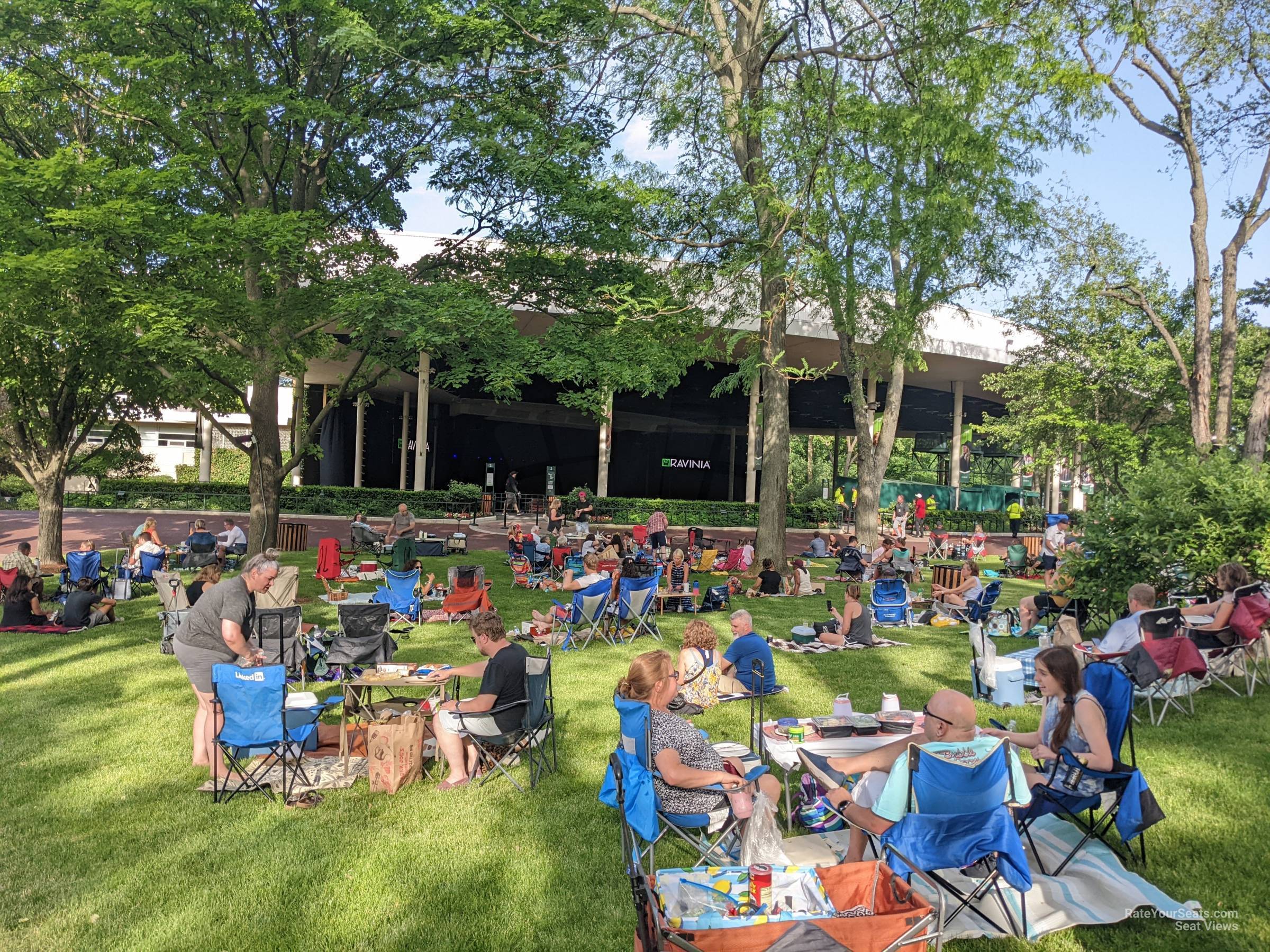 lawn seat view  - ravinia