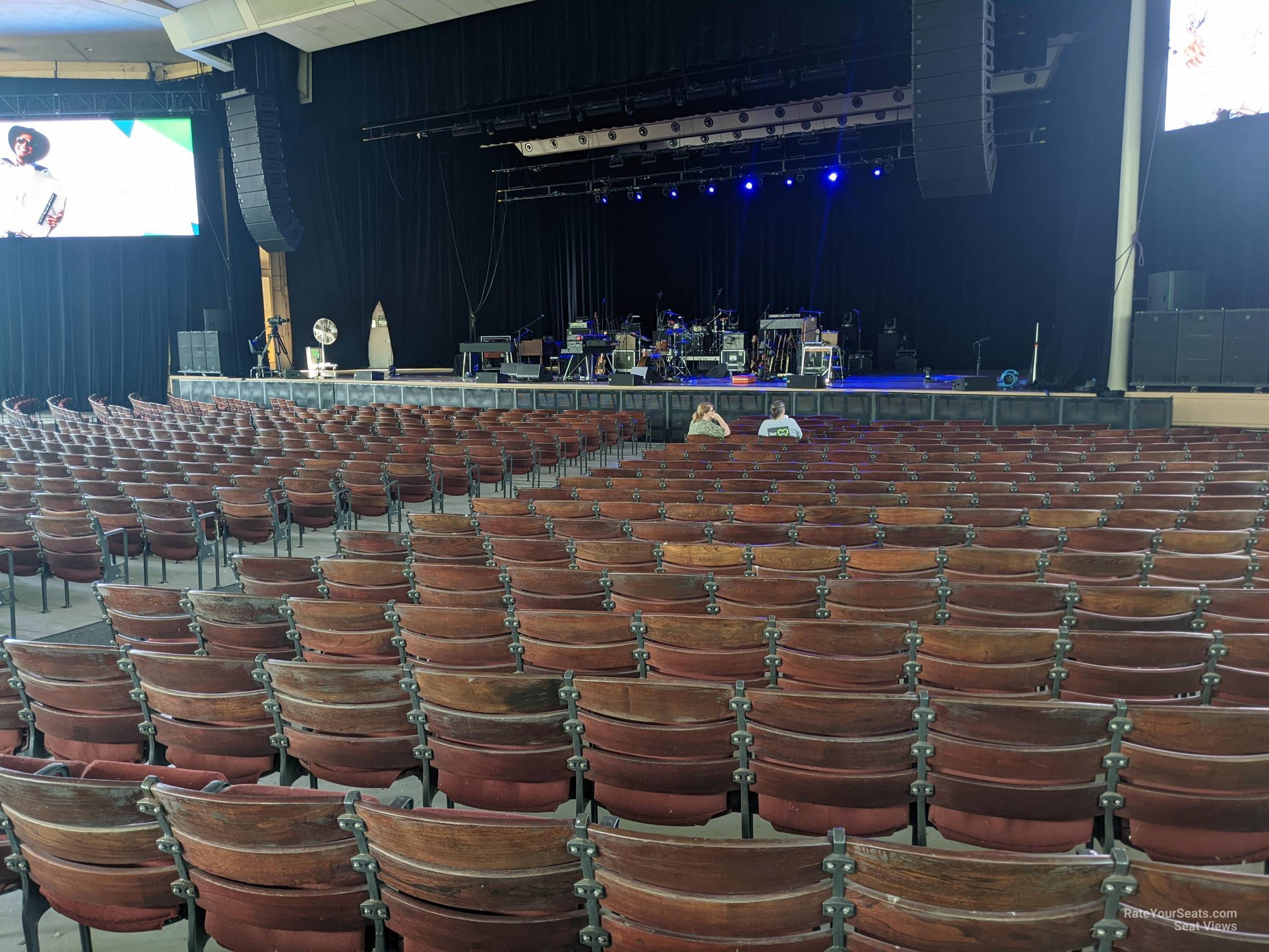 pavilion right, row w seat view  - ravinia