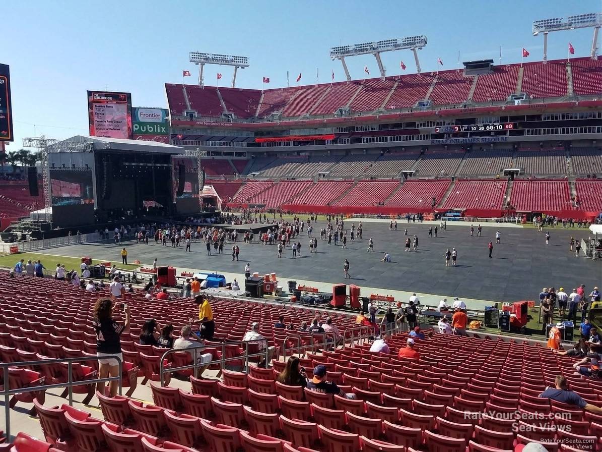 section 137, row wc seat view  for concert - raymond james stadium