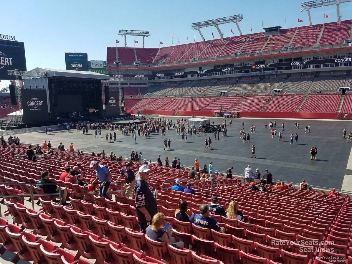 section 139, row wc seat view  for concert - raymond james stadium
