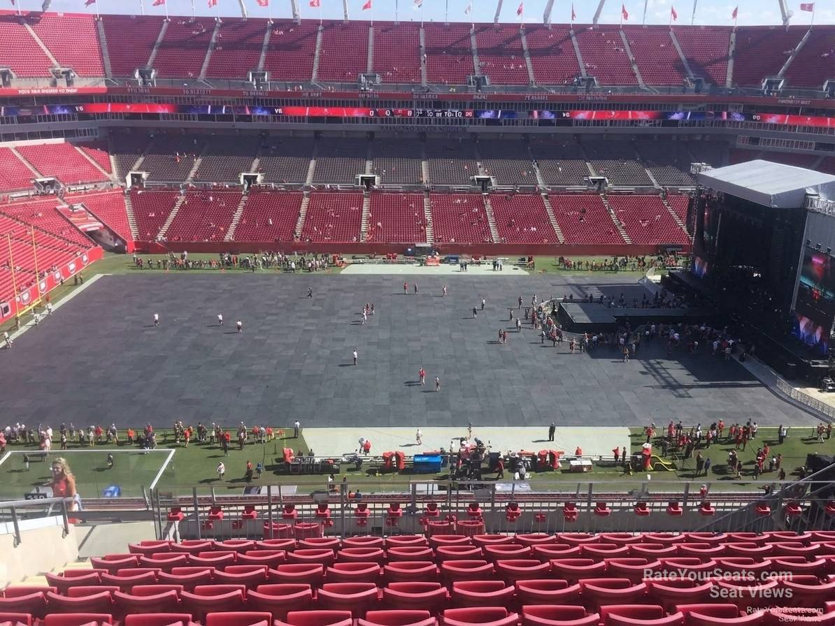 section 310, row k seat view  for concert - raymond james stadium