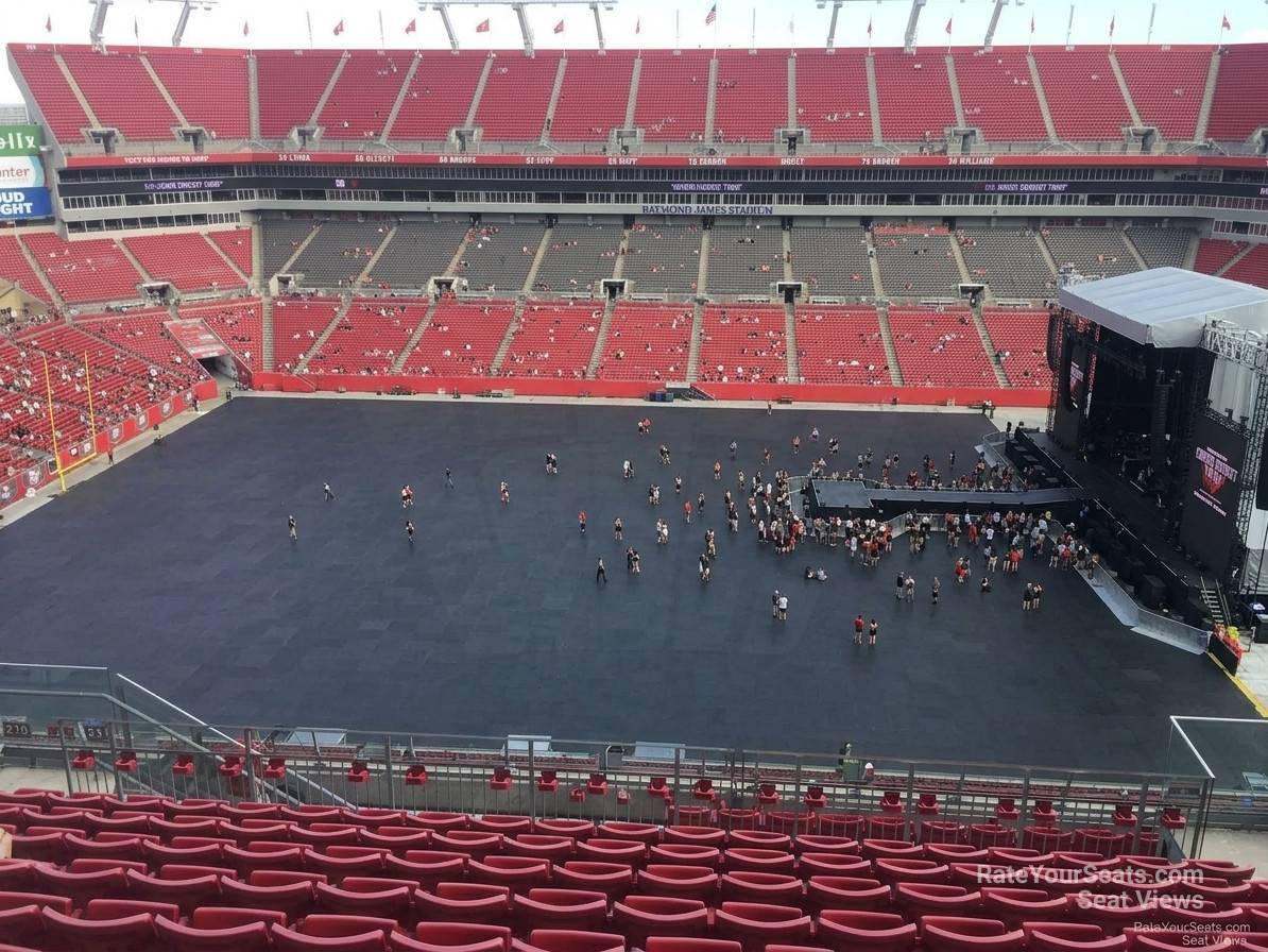 section 311, row k seat view  for concert - raymond james stadium