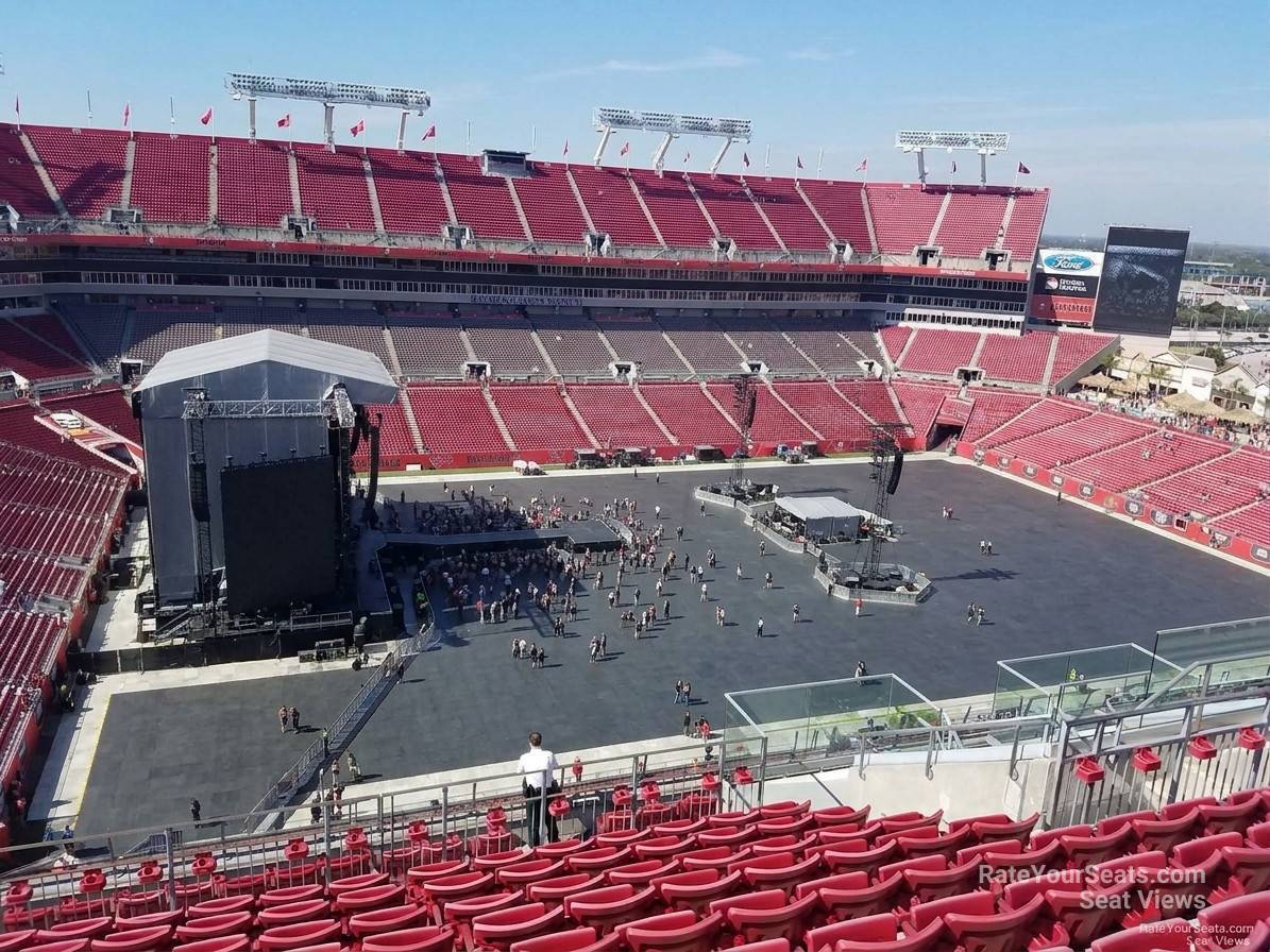 section 332, row k seat view  for concert - raymond james stadium