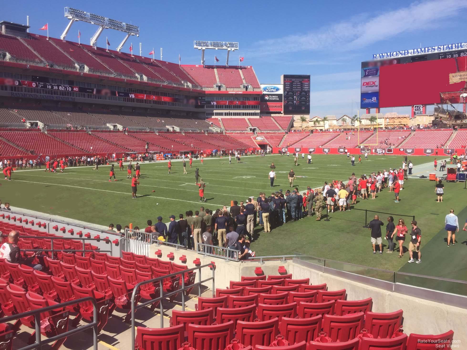 Section 127 at Raymond James Stadium 