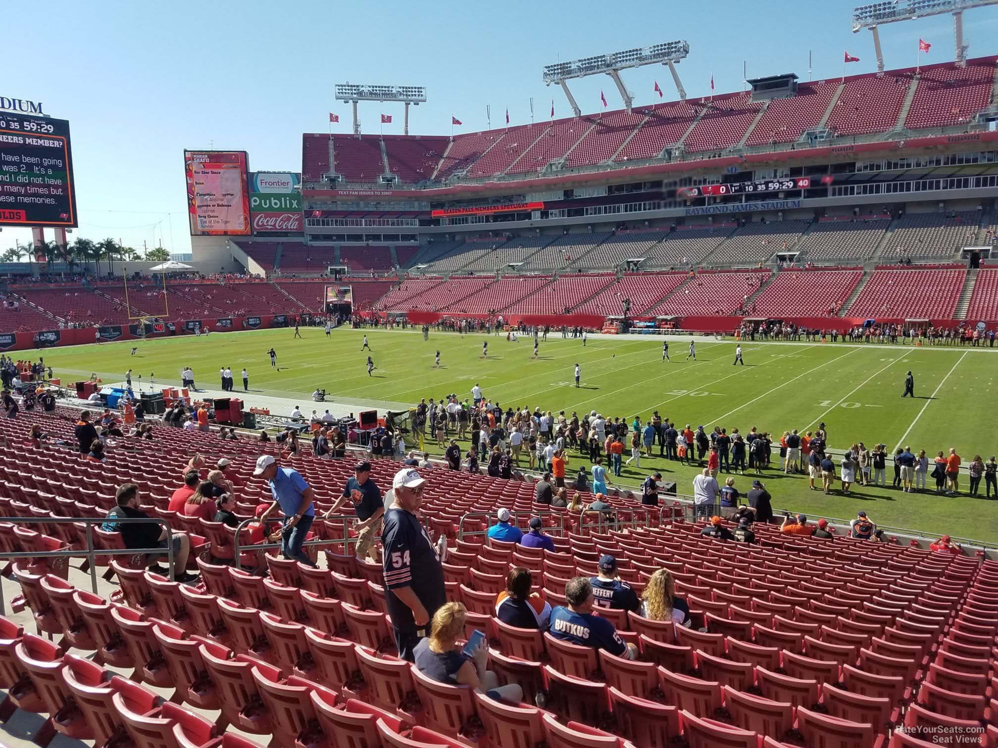 Section 139 at Raymond James Stadium