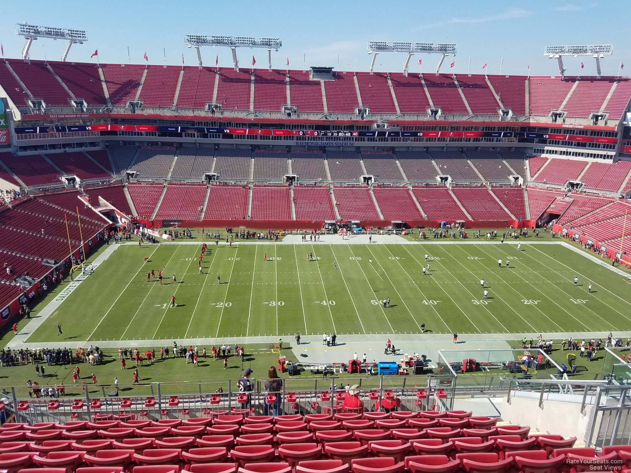Raymond James Stadium Section 334 Tampa Bay Buccaneers