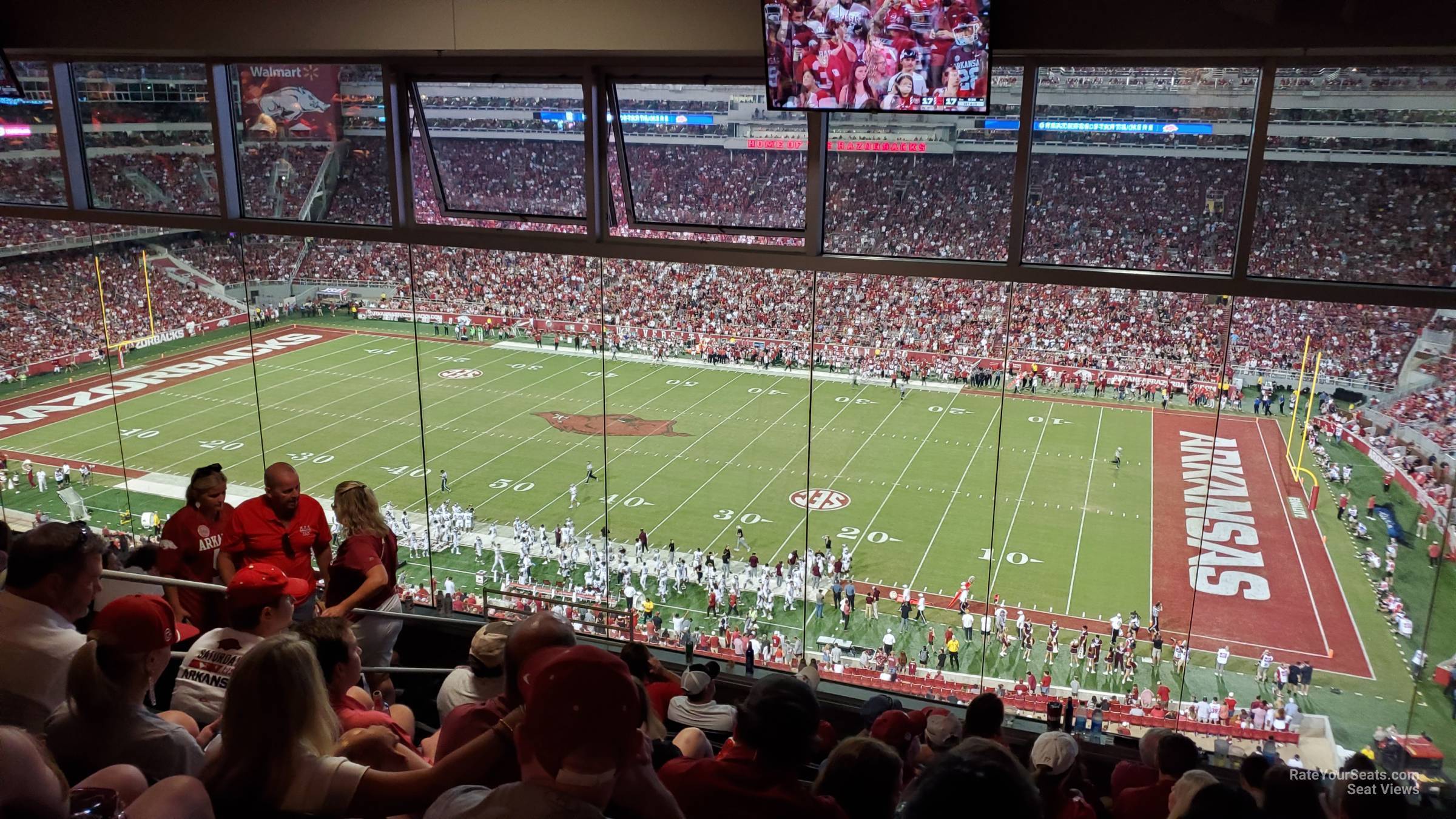 section 333, row 8 seat view  - razorback stadium