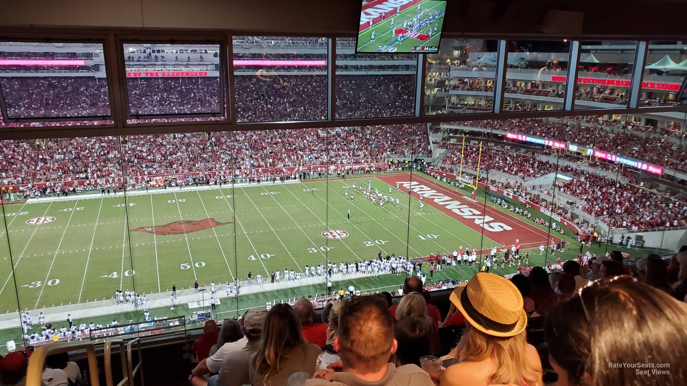 section 337, row 8 seat view  - razorback stadium