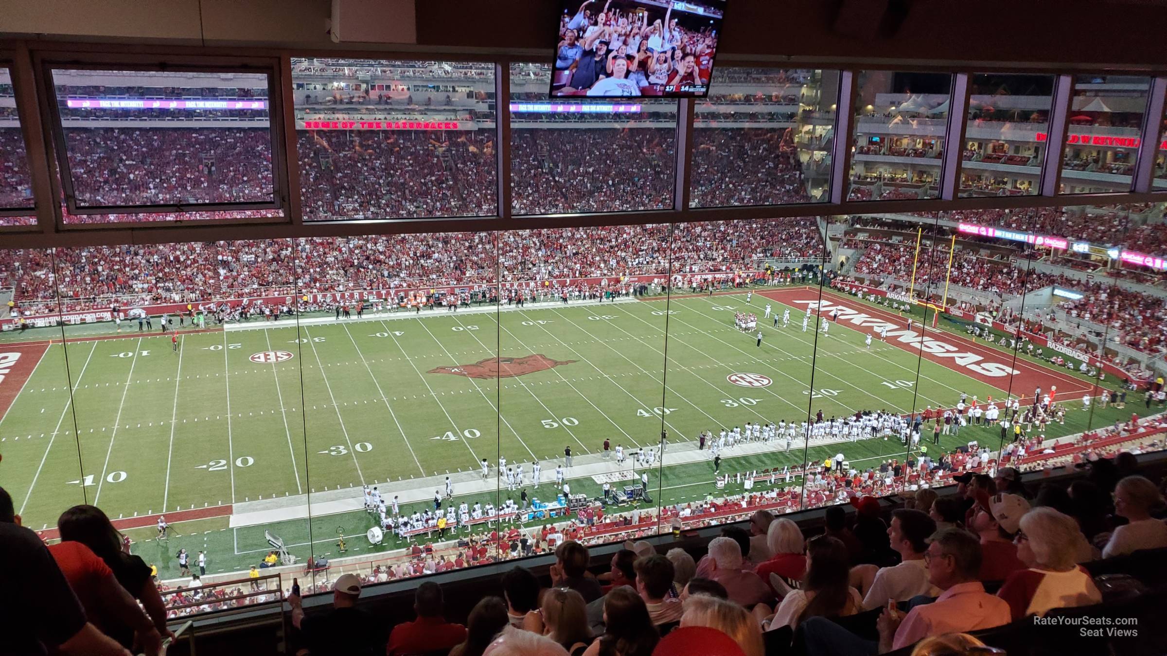 section 339, row 8 seat view  - razorback stadium